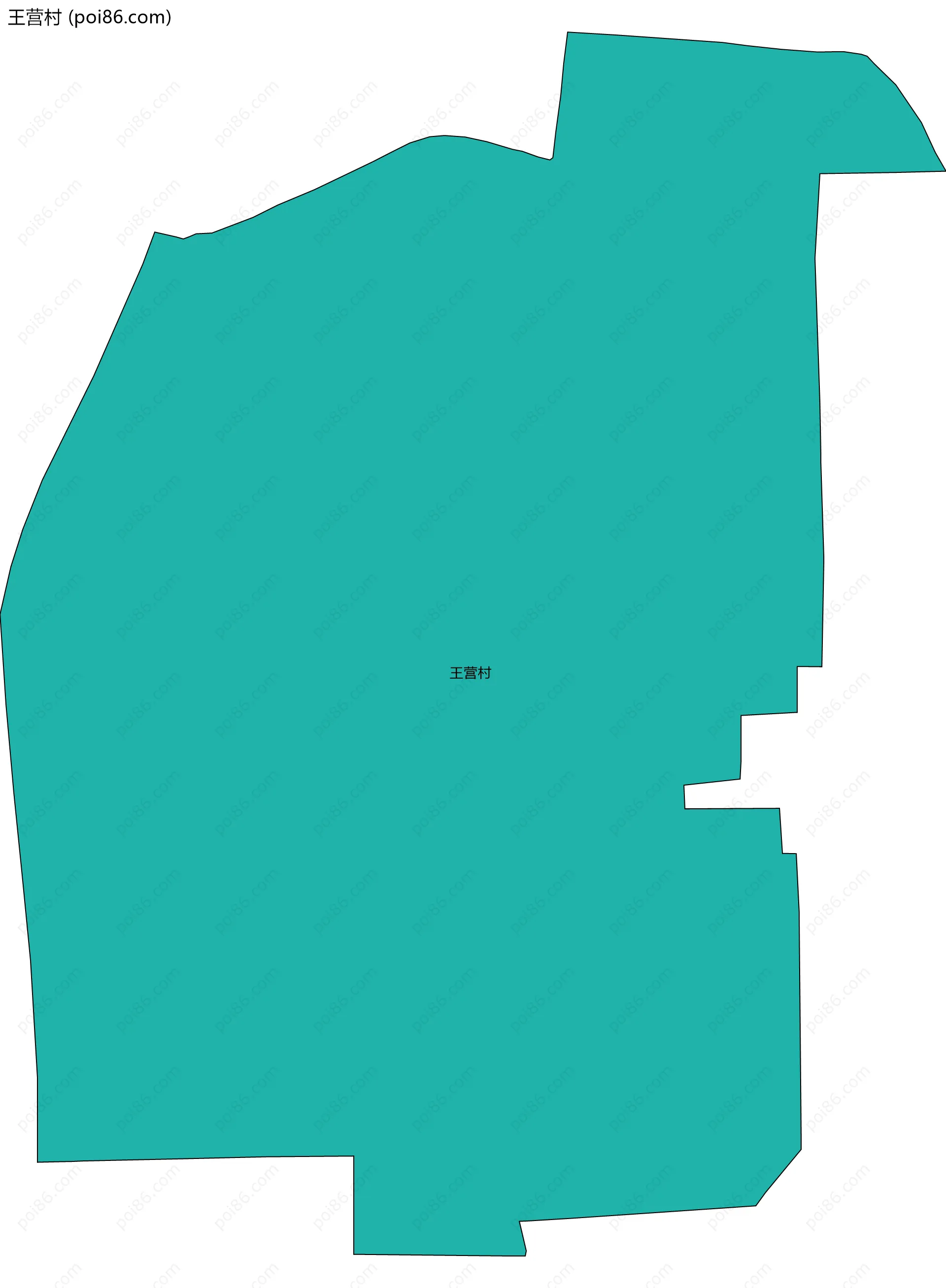 王营村边界地图