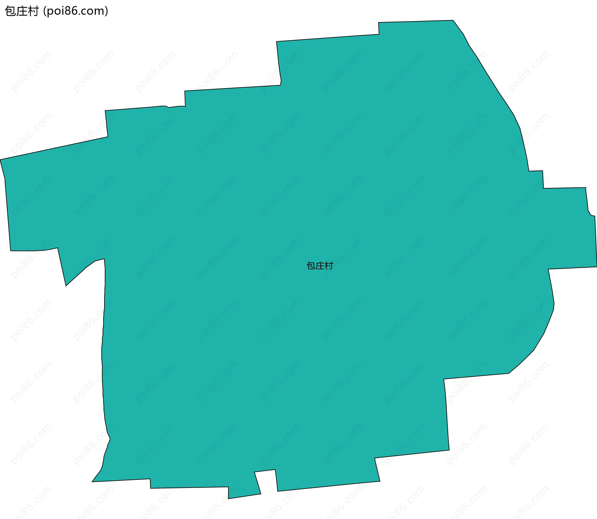 包庄村边界地图