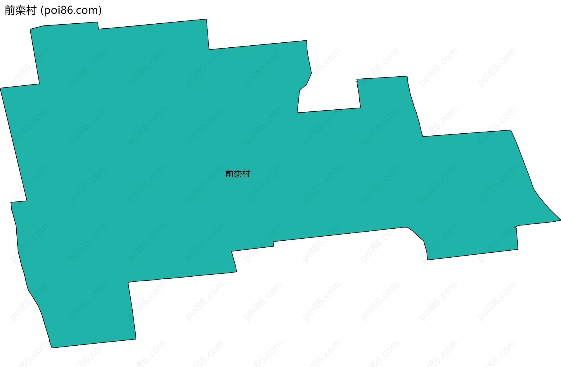 前栾村边界地图