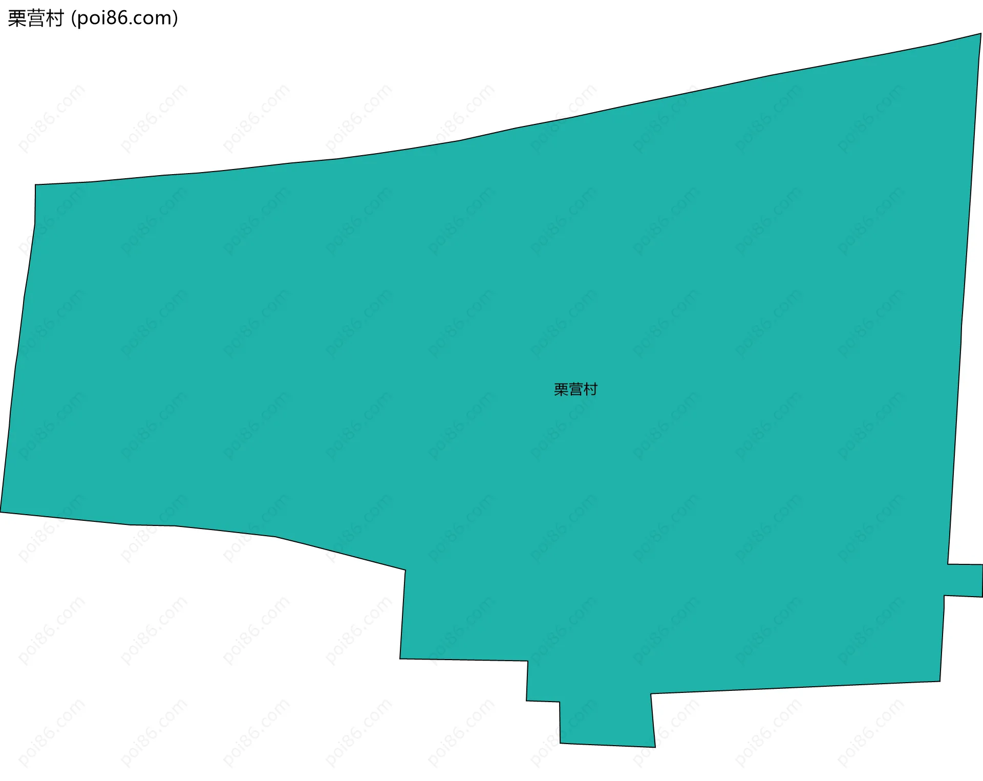 栗营村边界地图