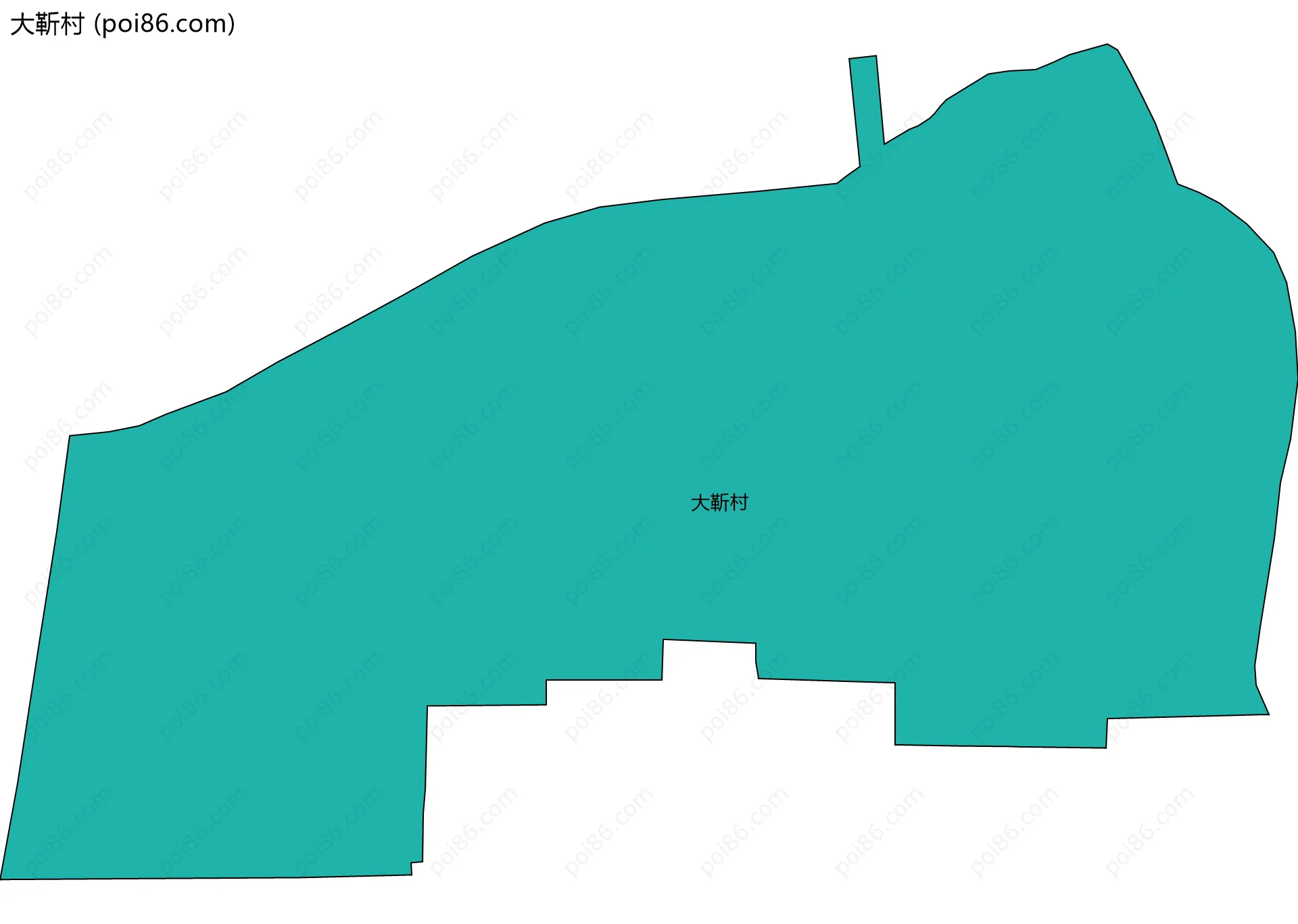 大靳村边界地图