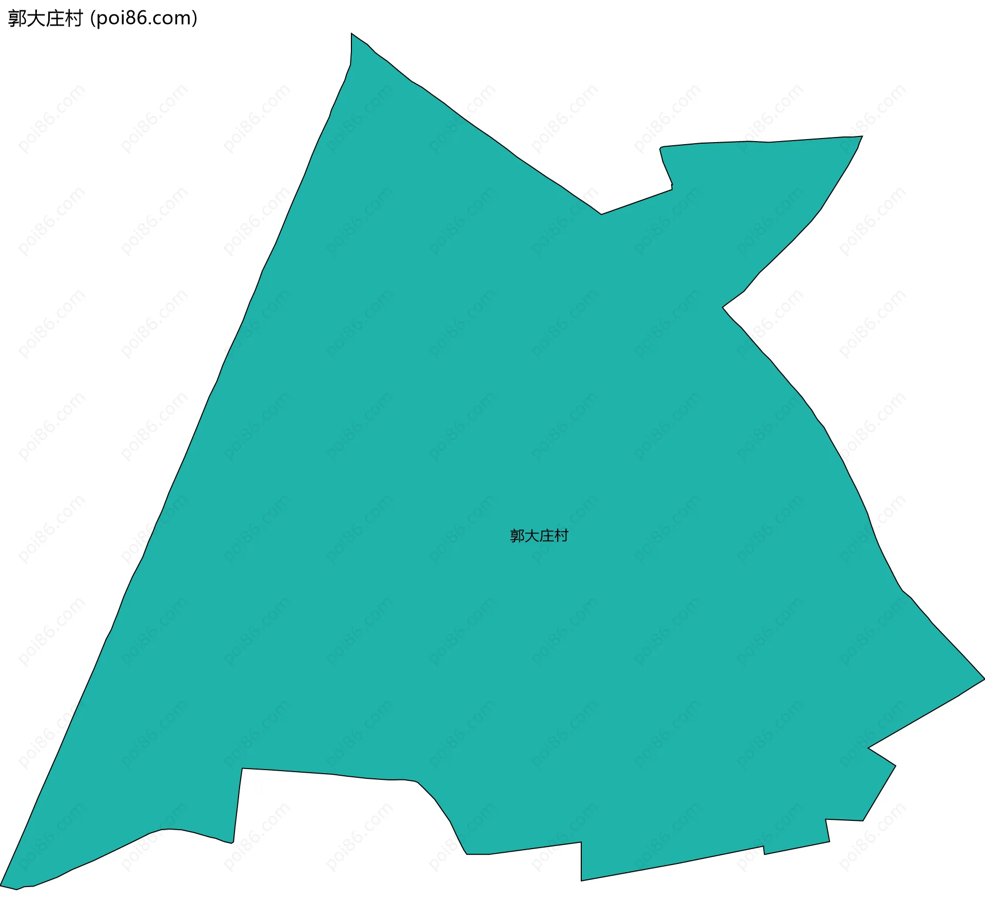 郭大庄村边界地图