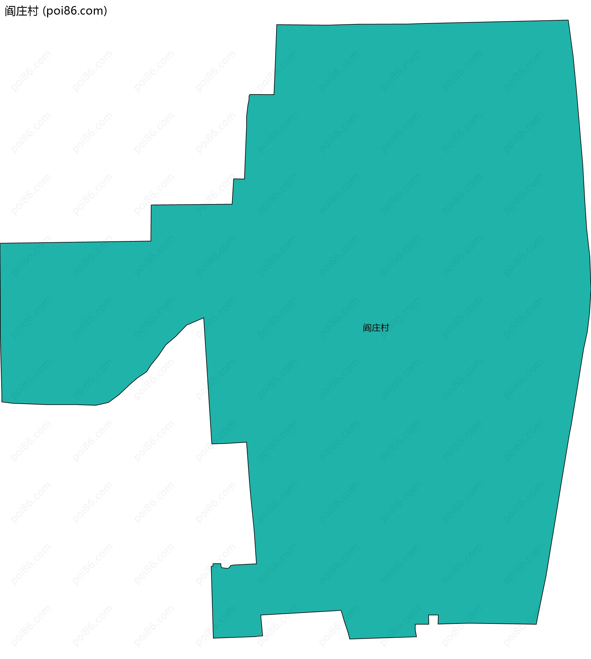 阎庄村边界地图