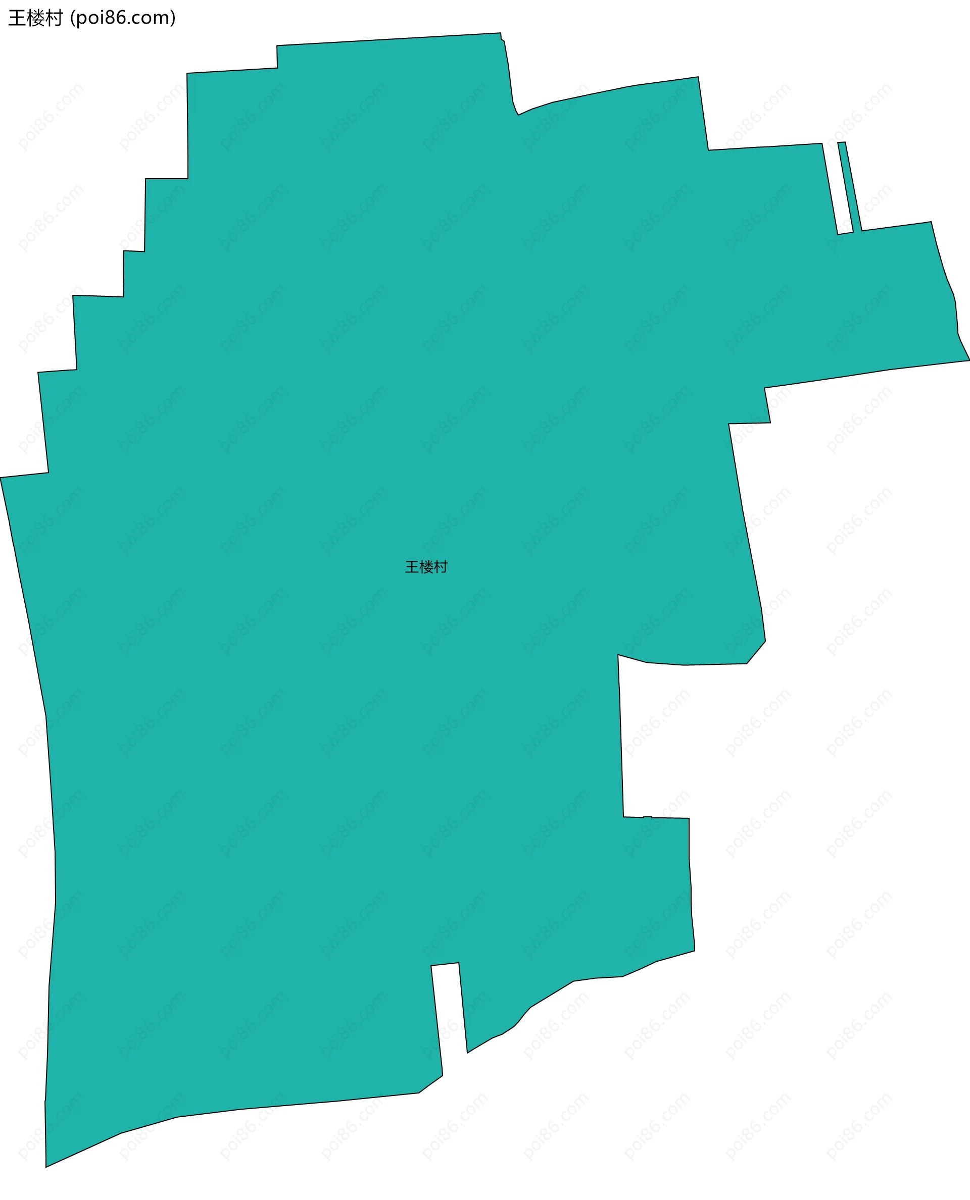 王楼村边界地图