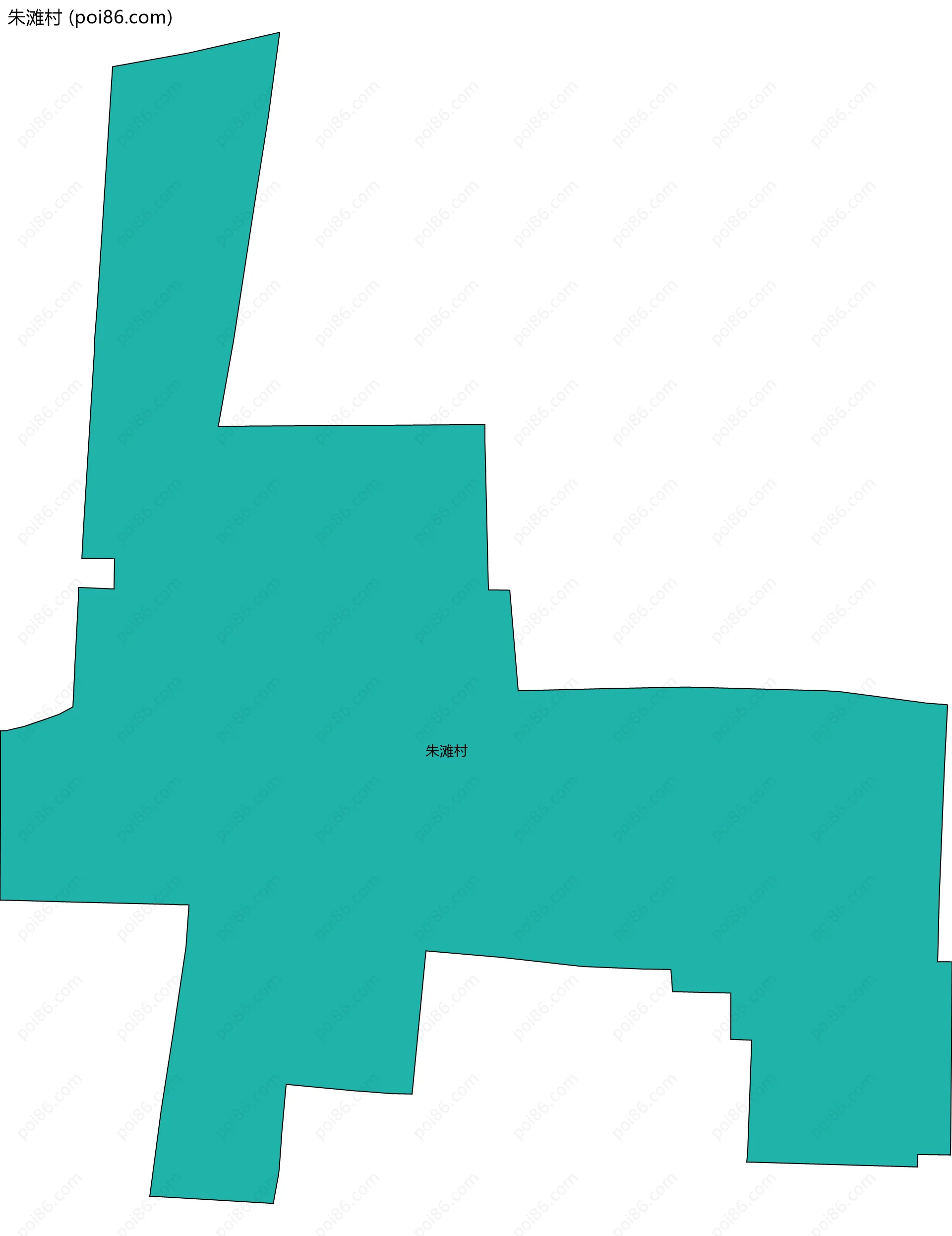 朱滩村边界地图