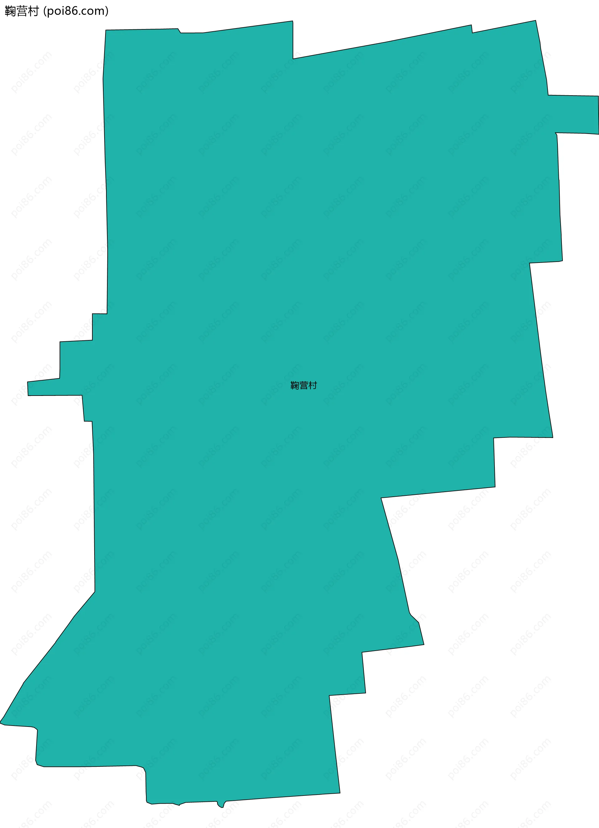 鞠营村边界地图