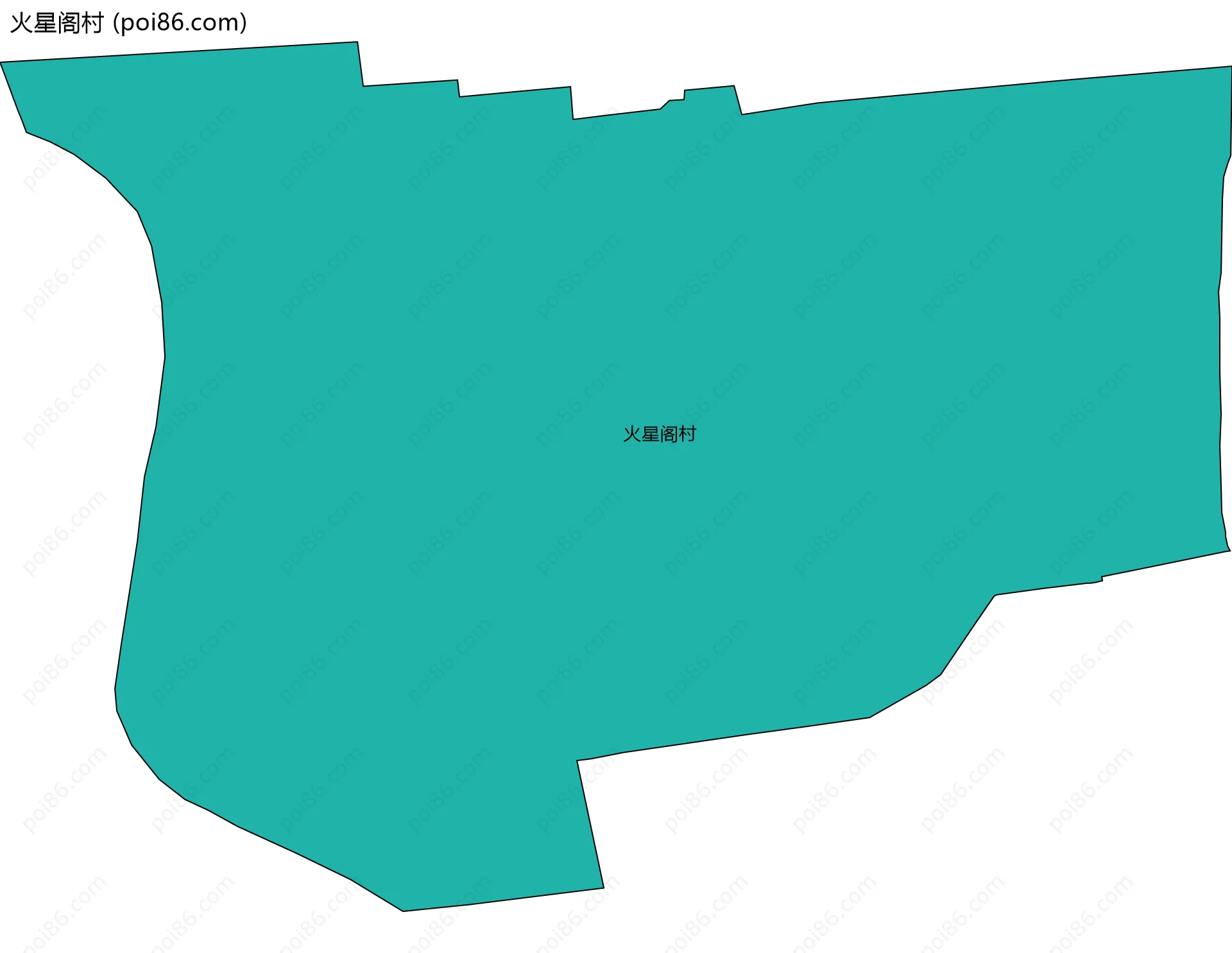 火星阁村边界地图
