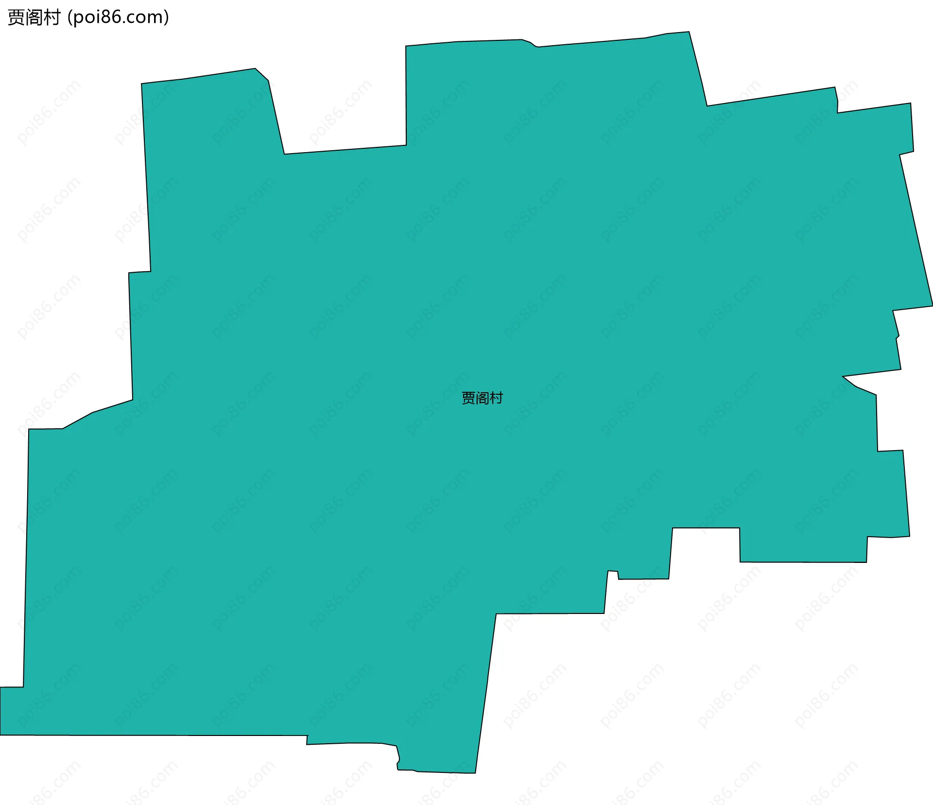 贾阁村边界地图