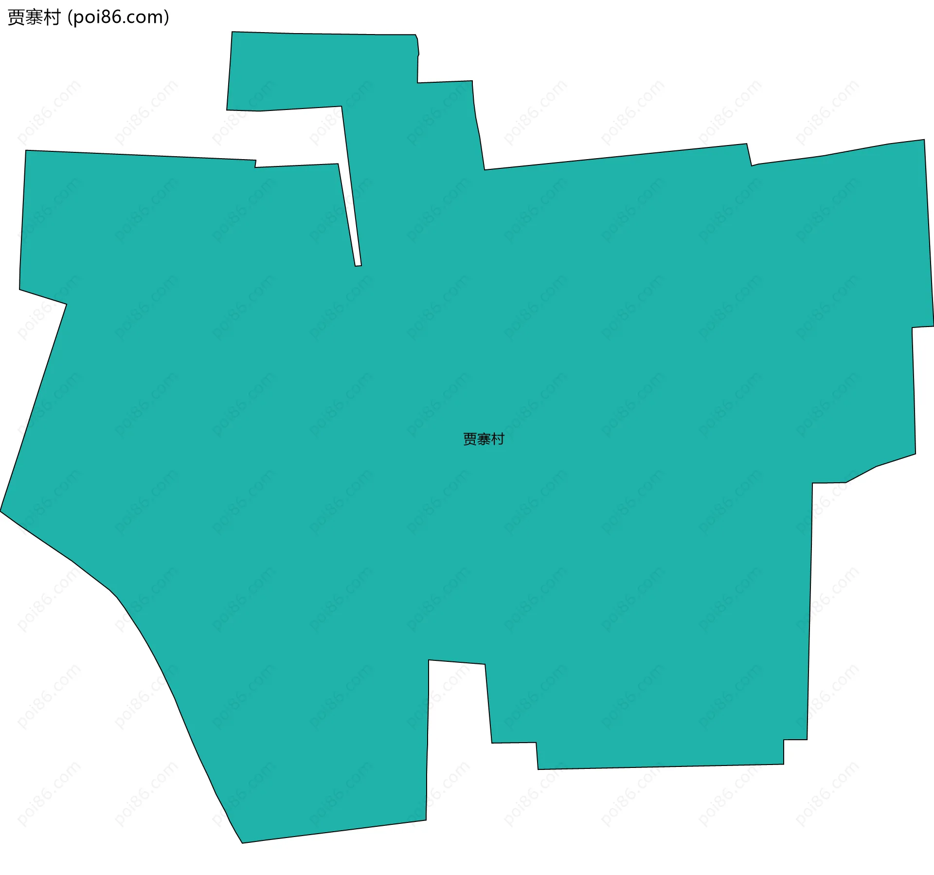 贾寨村边界地图