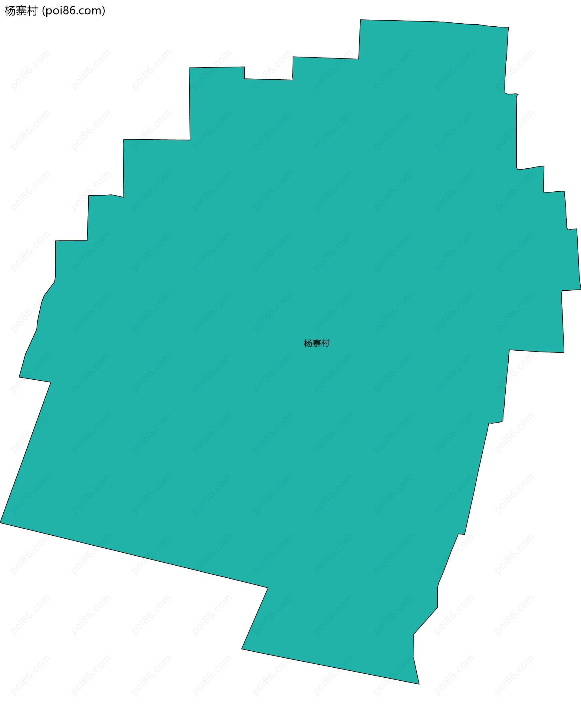 杨寨村边界地图