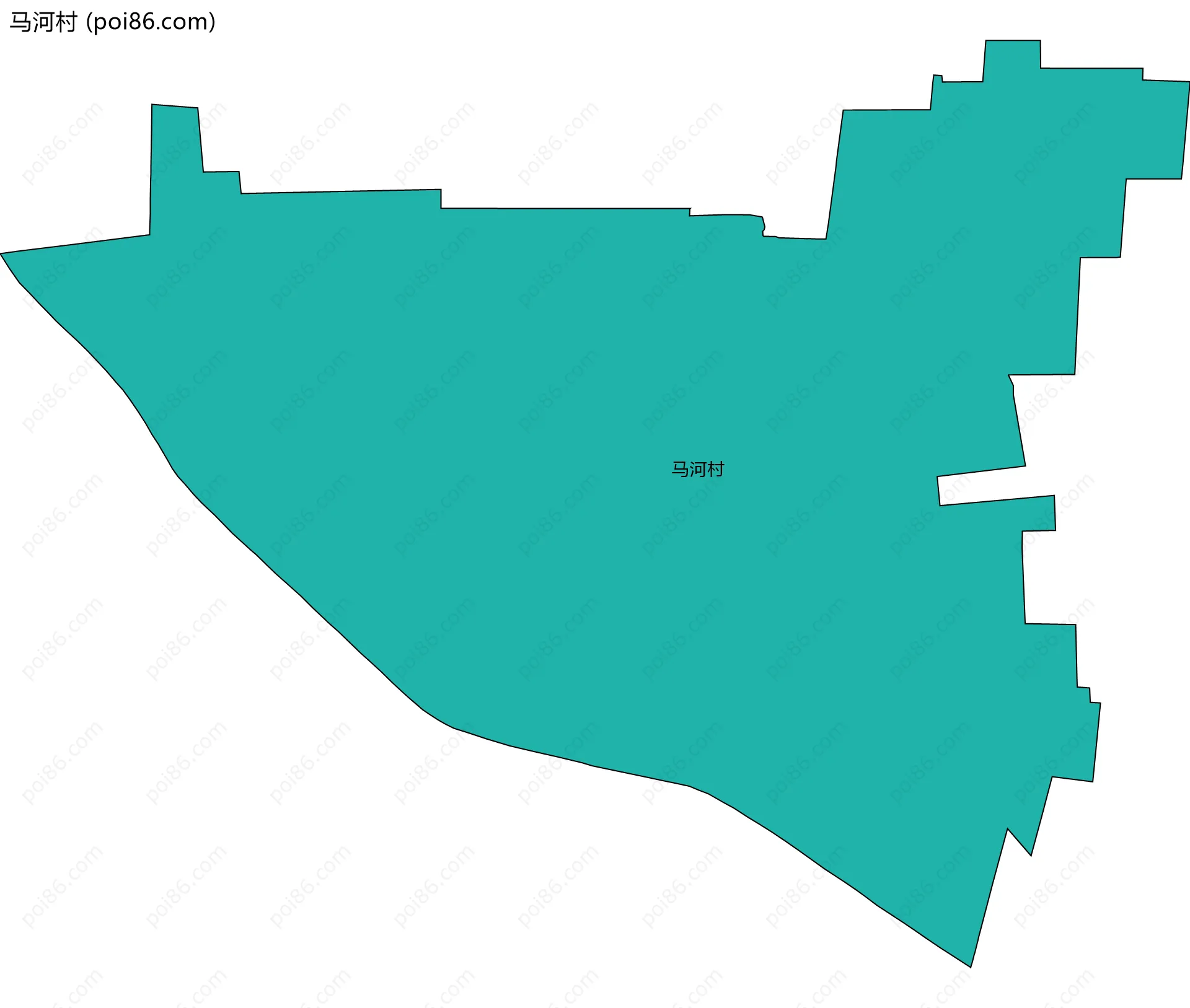 马河村边界地图