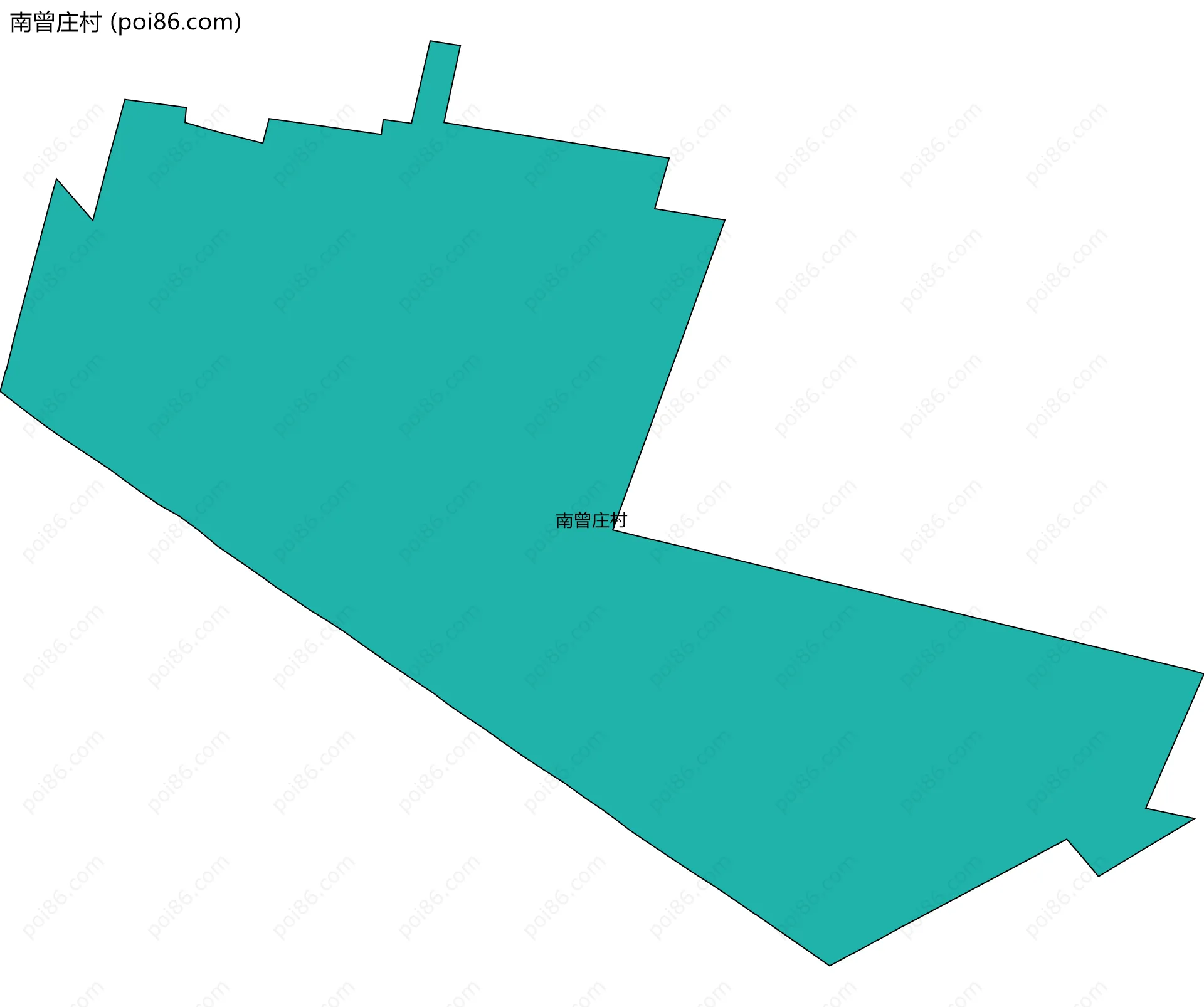 南曾庄村边界地图