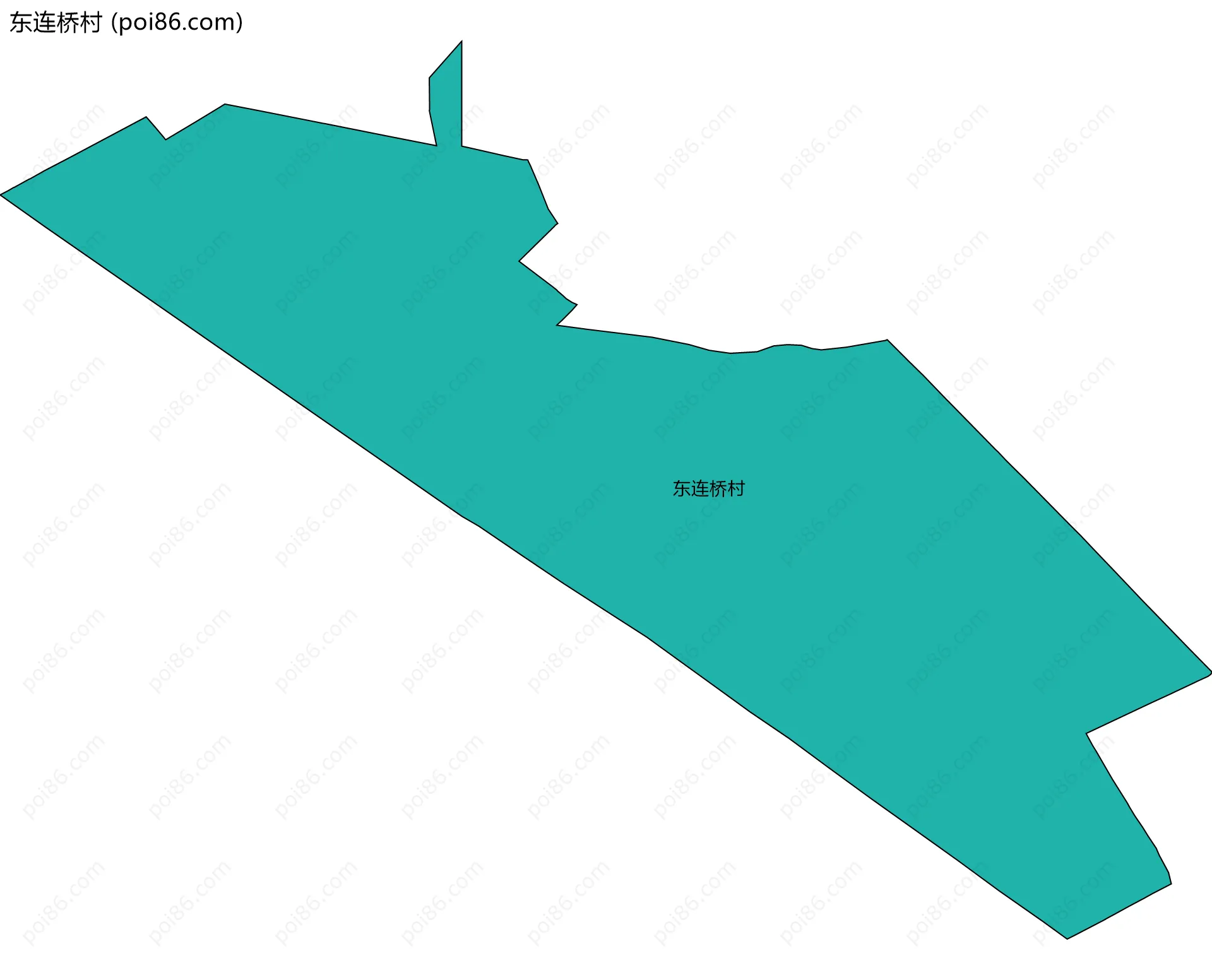 东连桥村边界地图