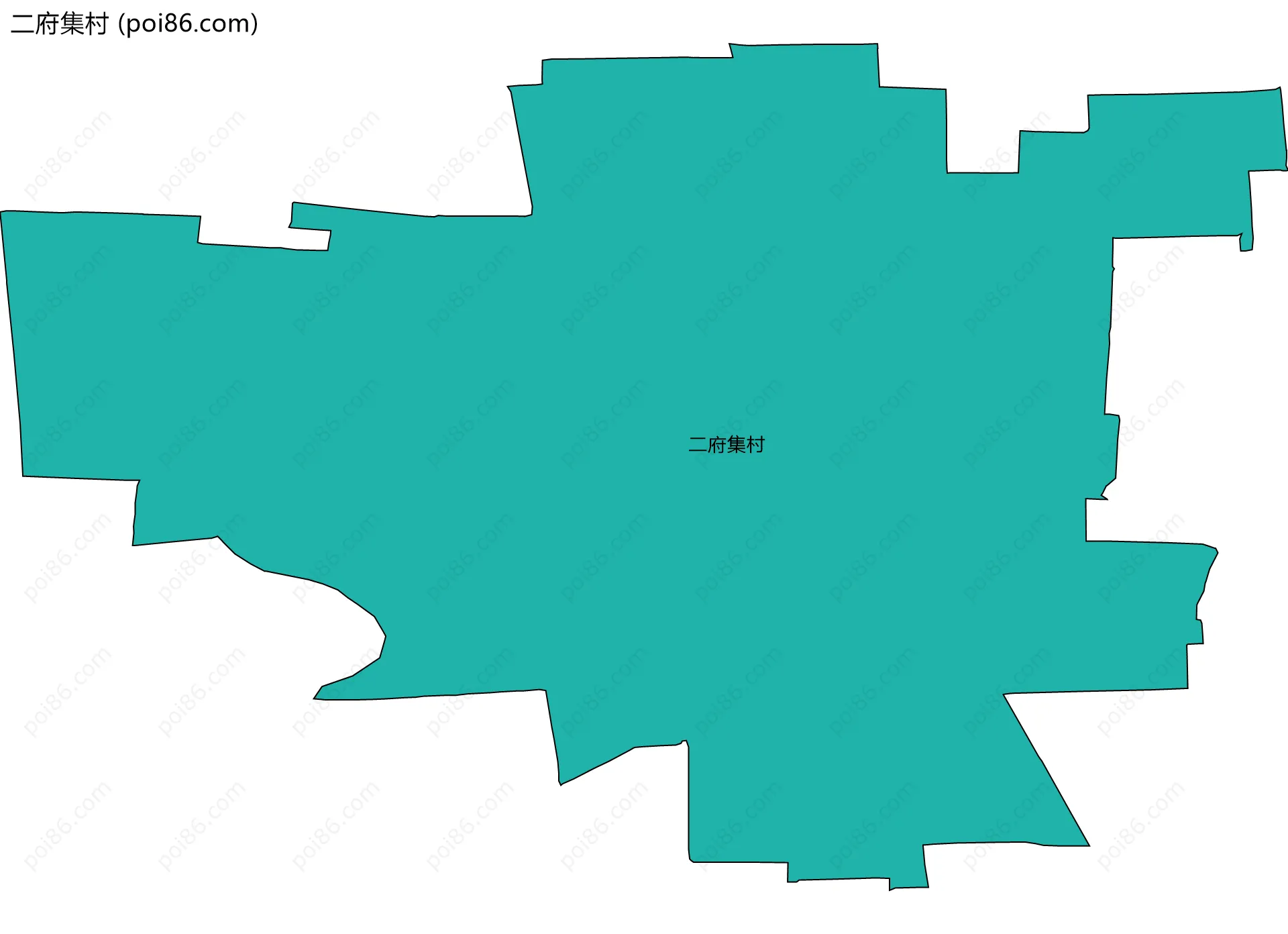 二府集村边界地图