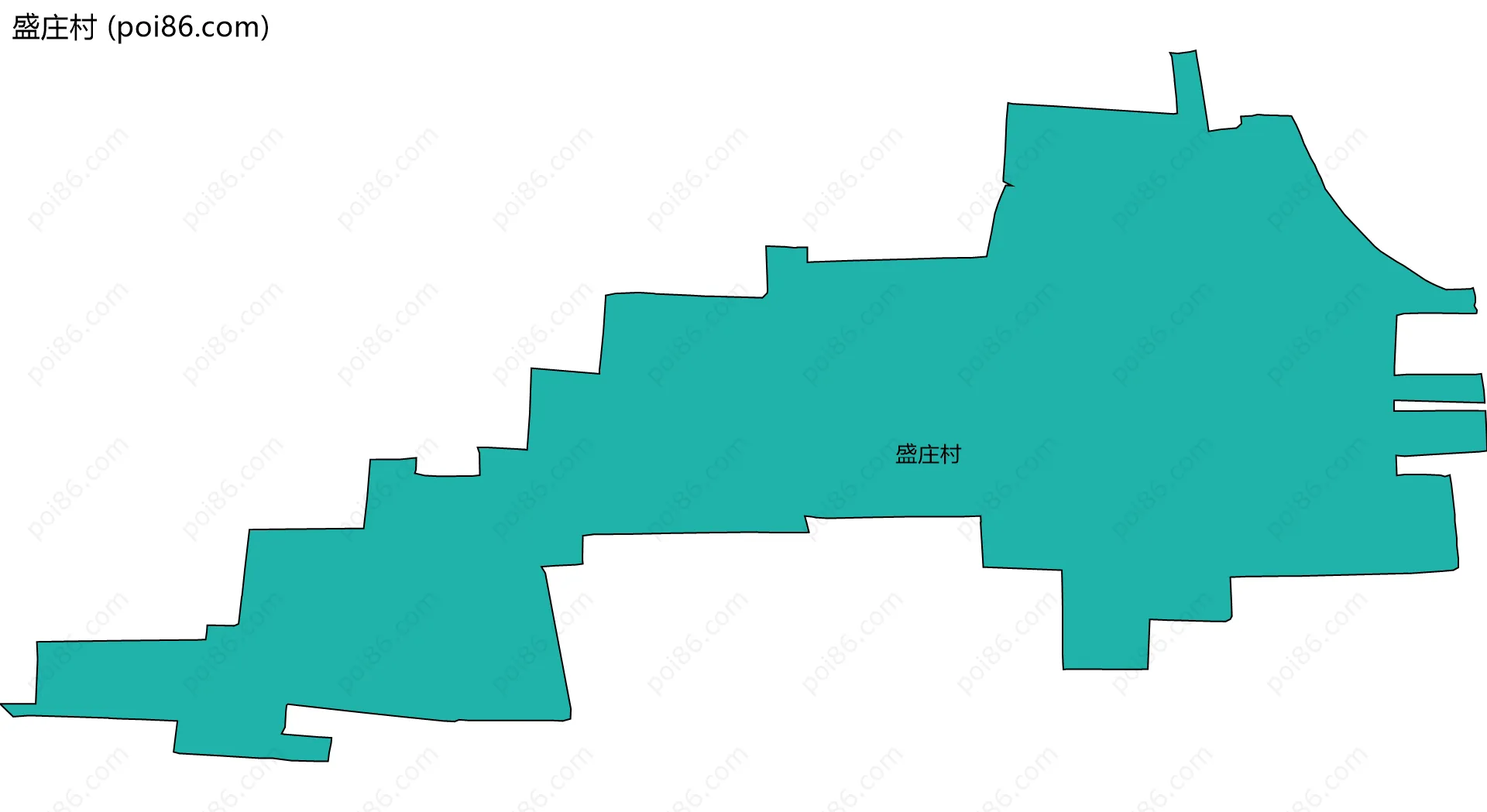 盛庄村边界地图