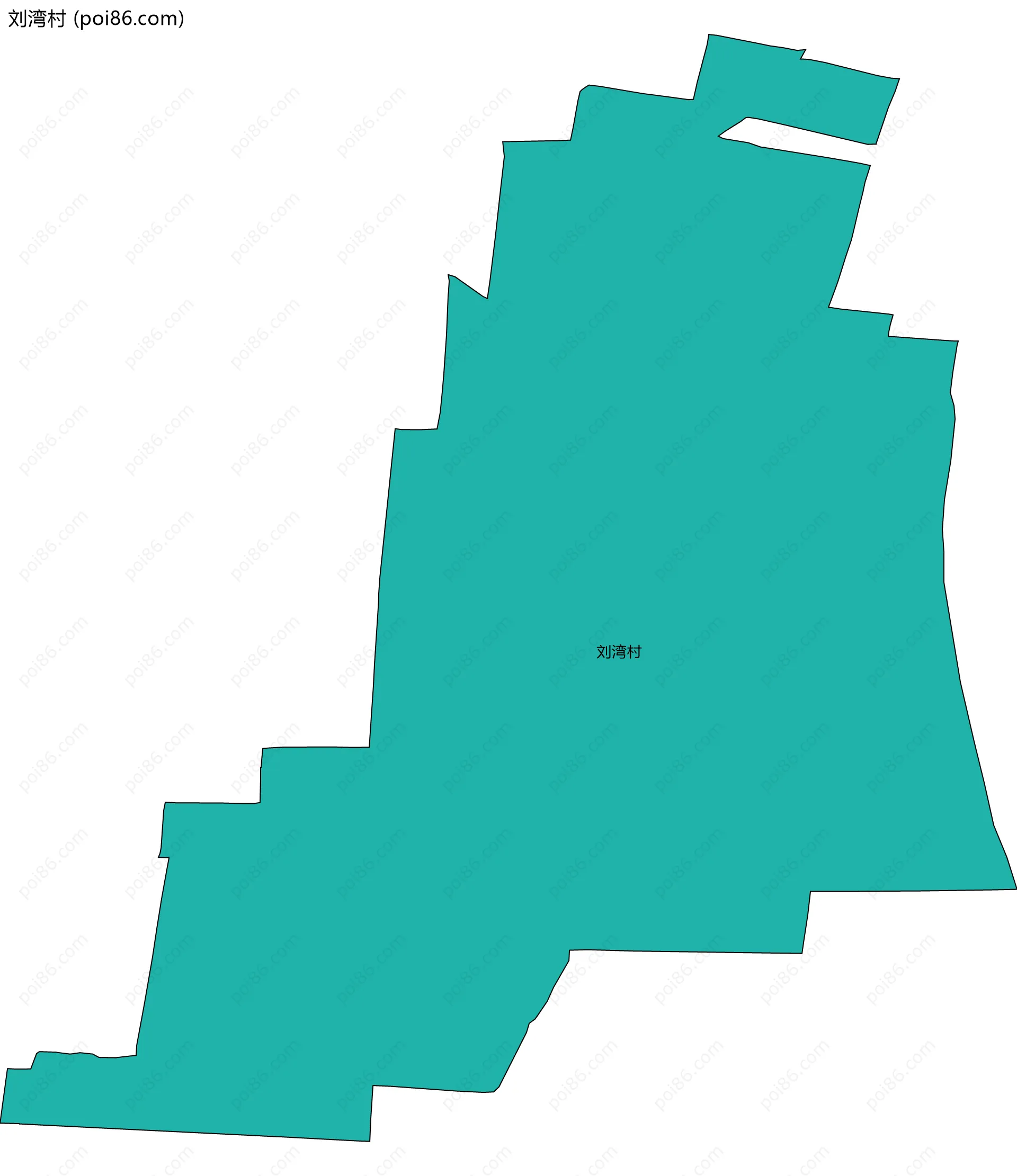 刘湾村边界地图