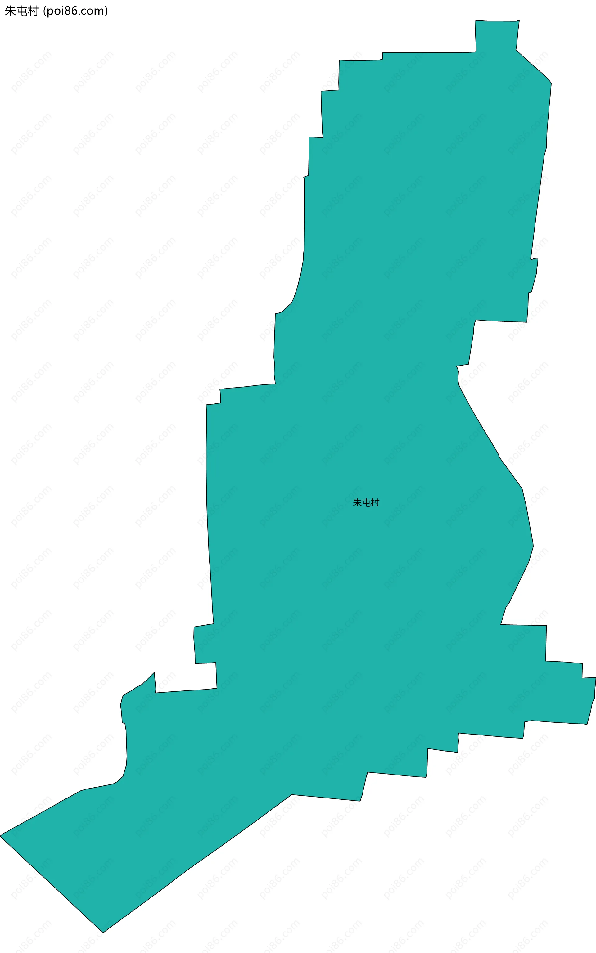 朱屯村边界地图