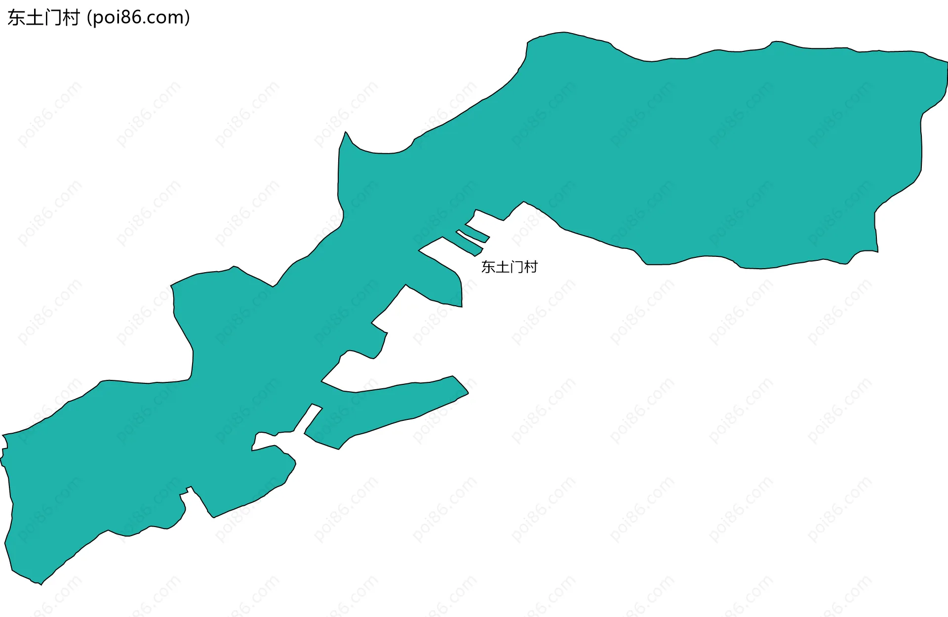 东土门村边界地图