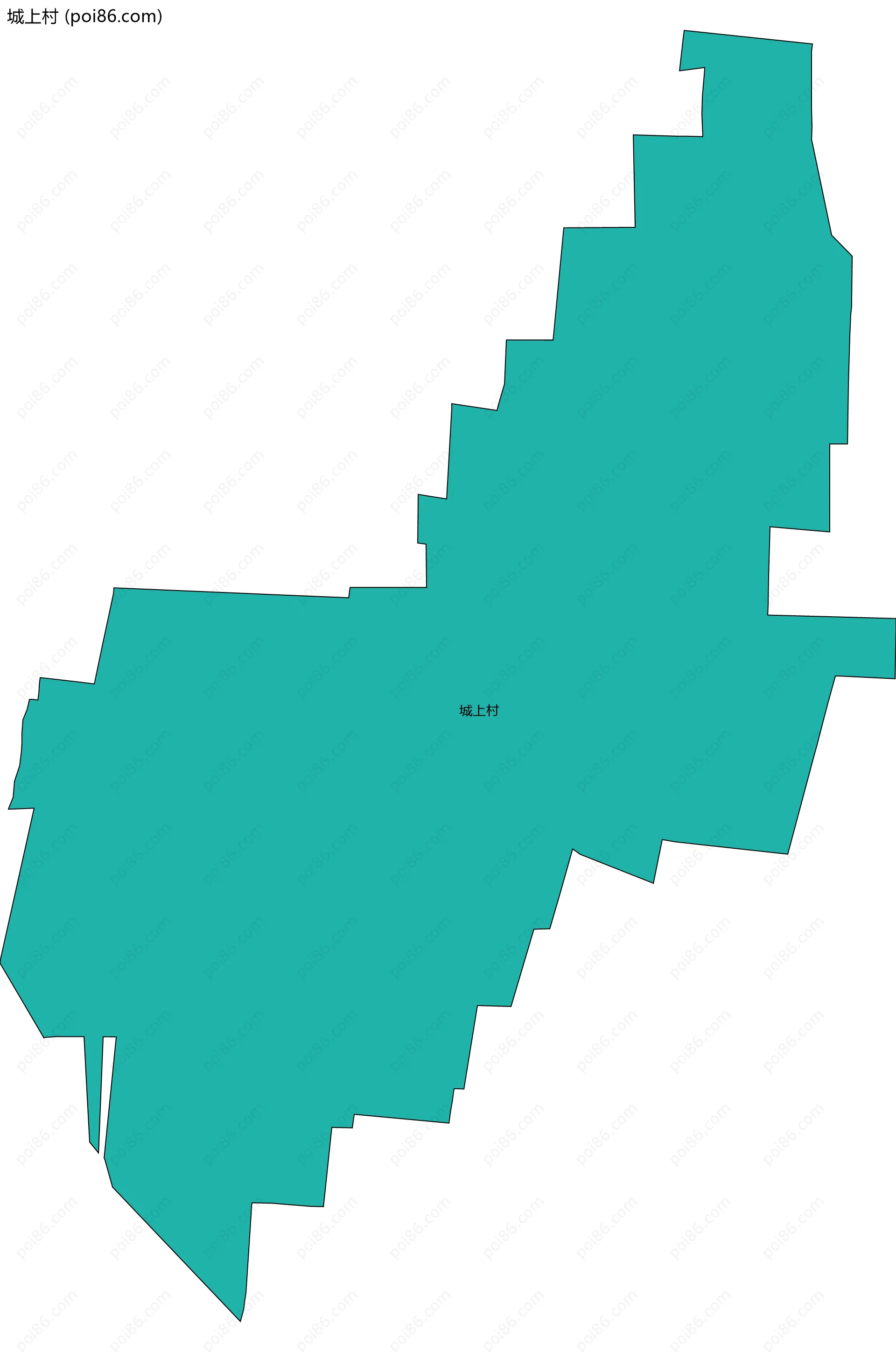 城上村边界地图