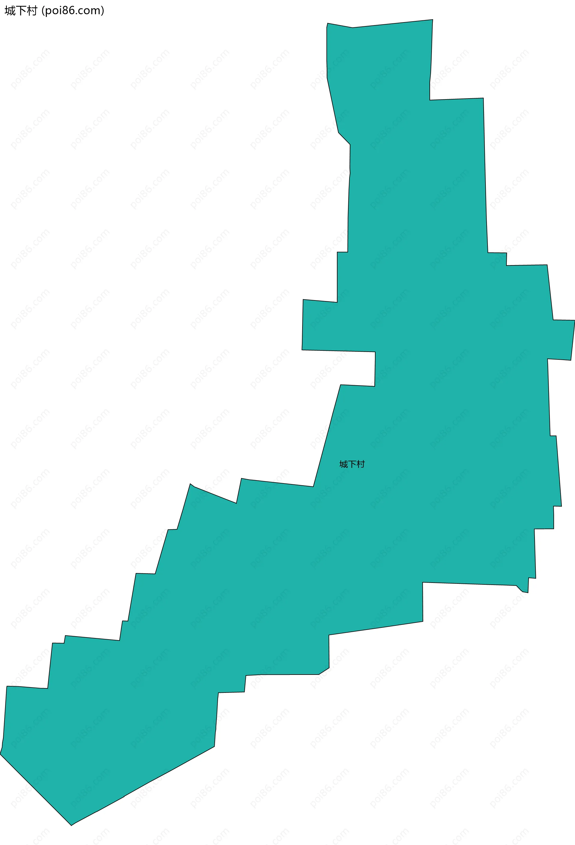 城下村边界地图