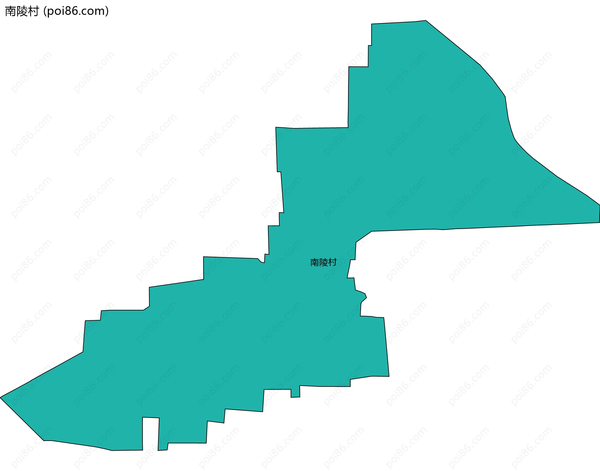南陵村边界地图