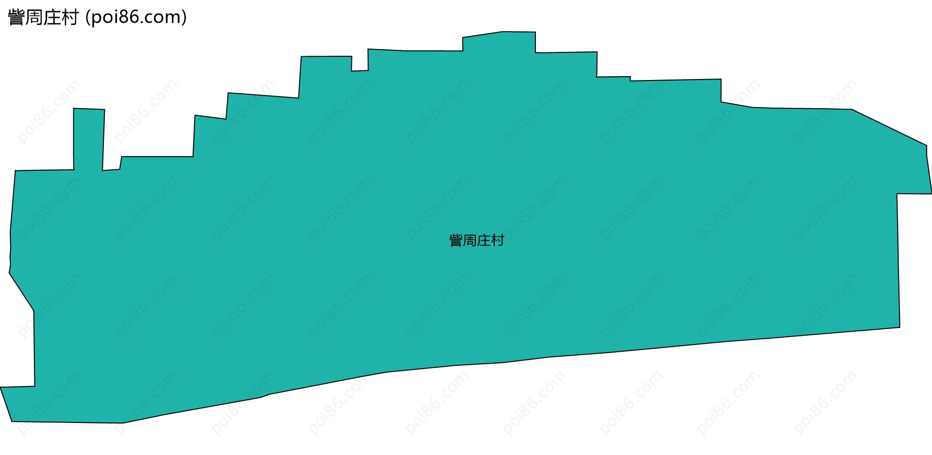 訾周庄村边界地图