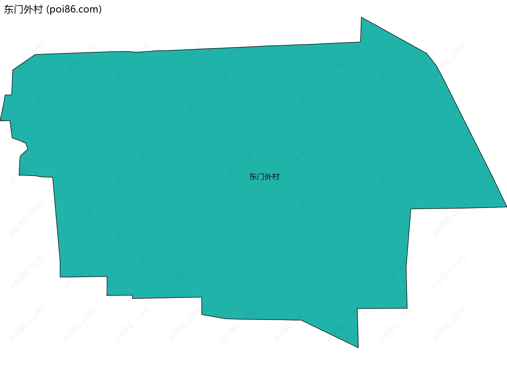 东门外村边界地图