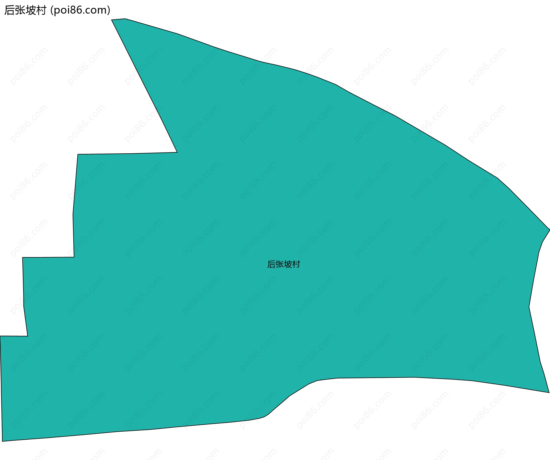 后张坡村边界地图