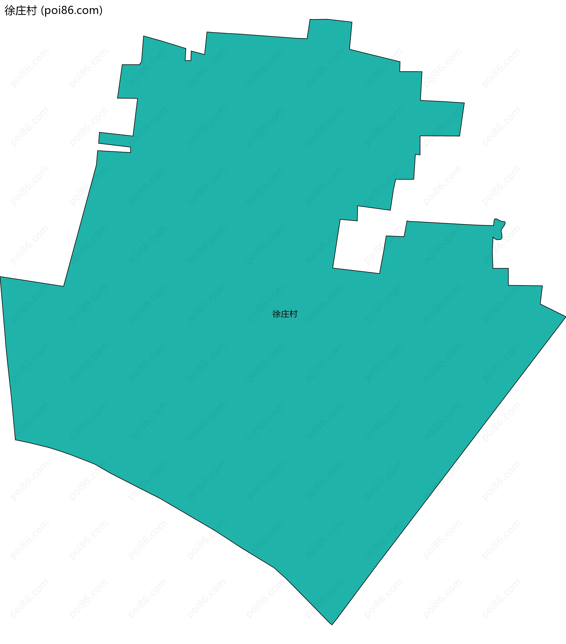 徐庄村边界地图
