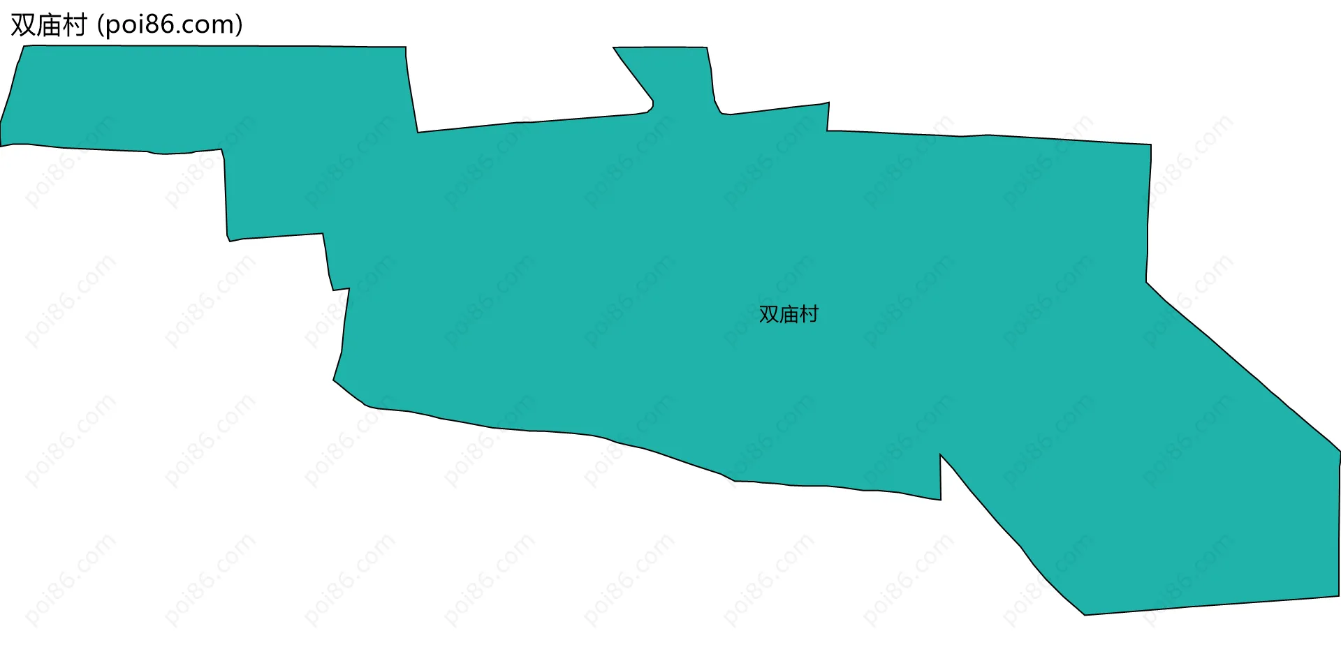 双庙村边界地图