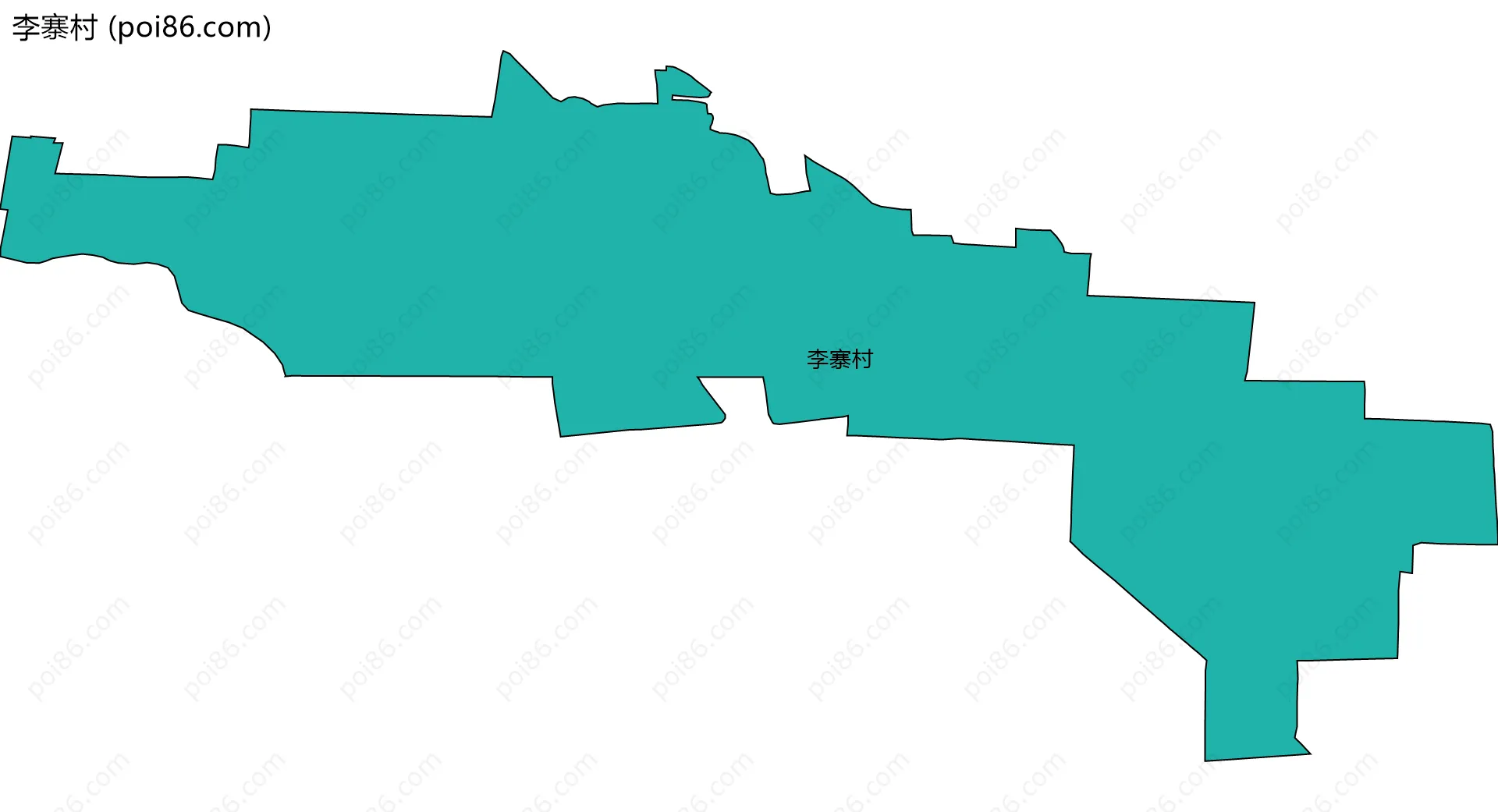 李寨村边界地图