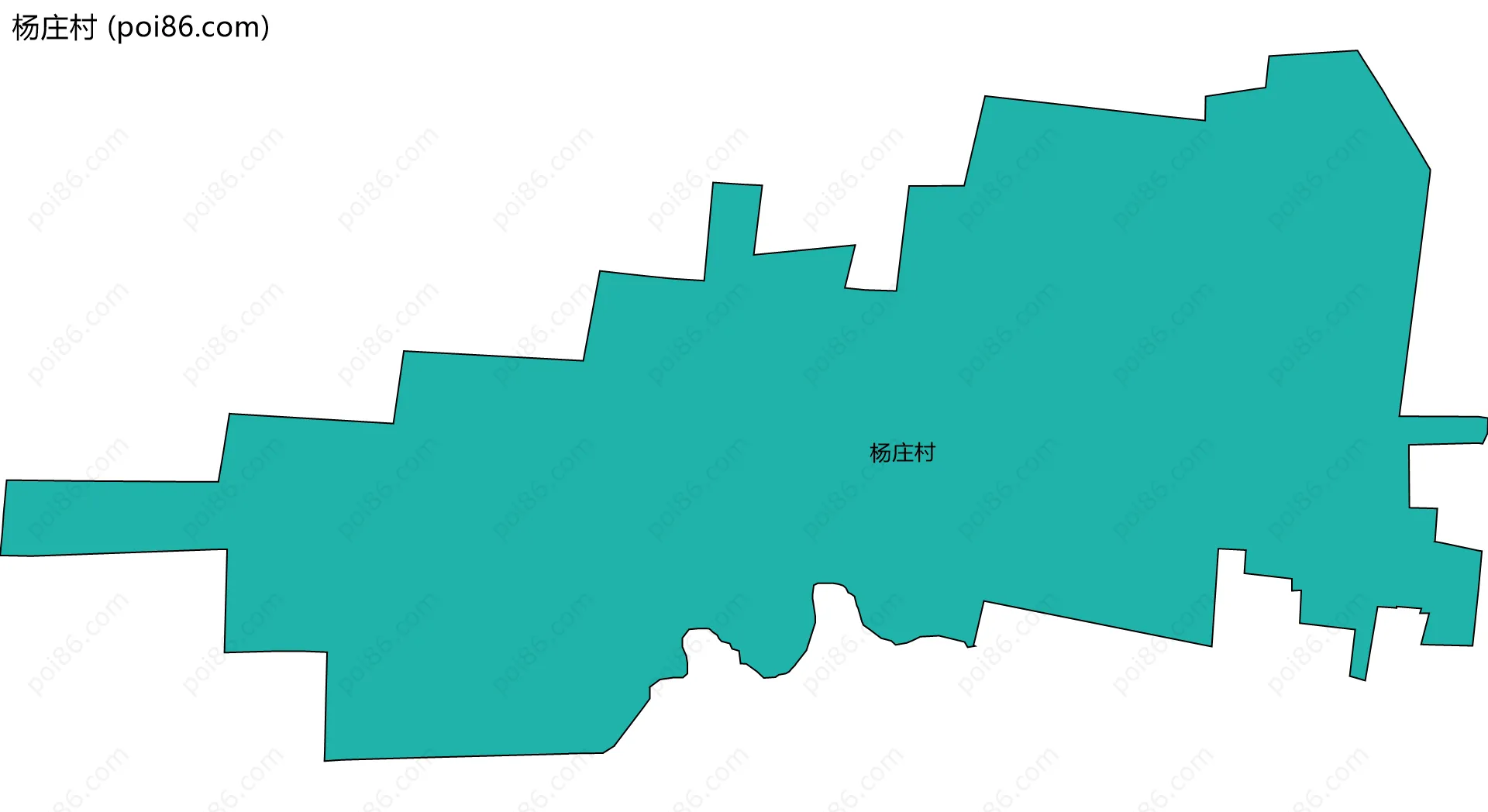 杨庄村边界地图