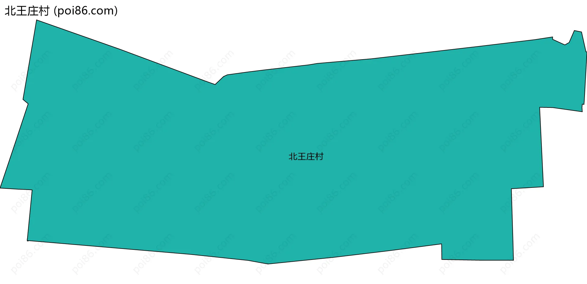北王庄村边界地图