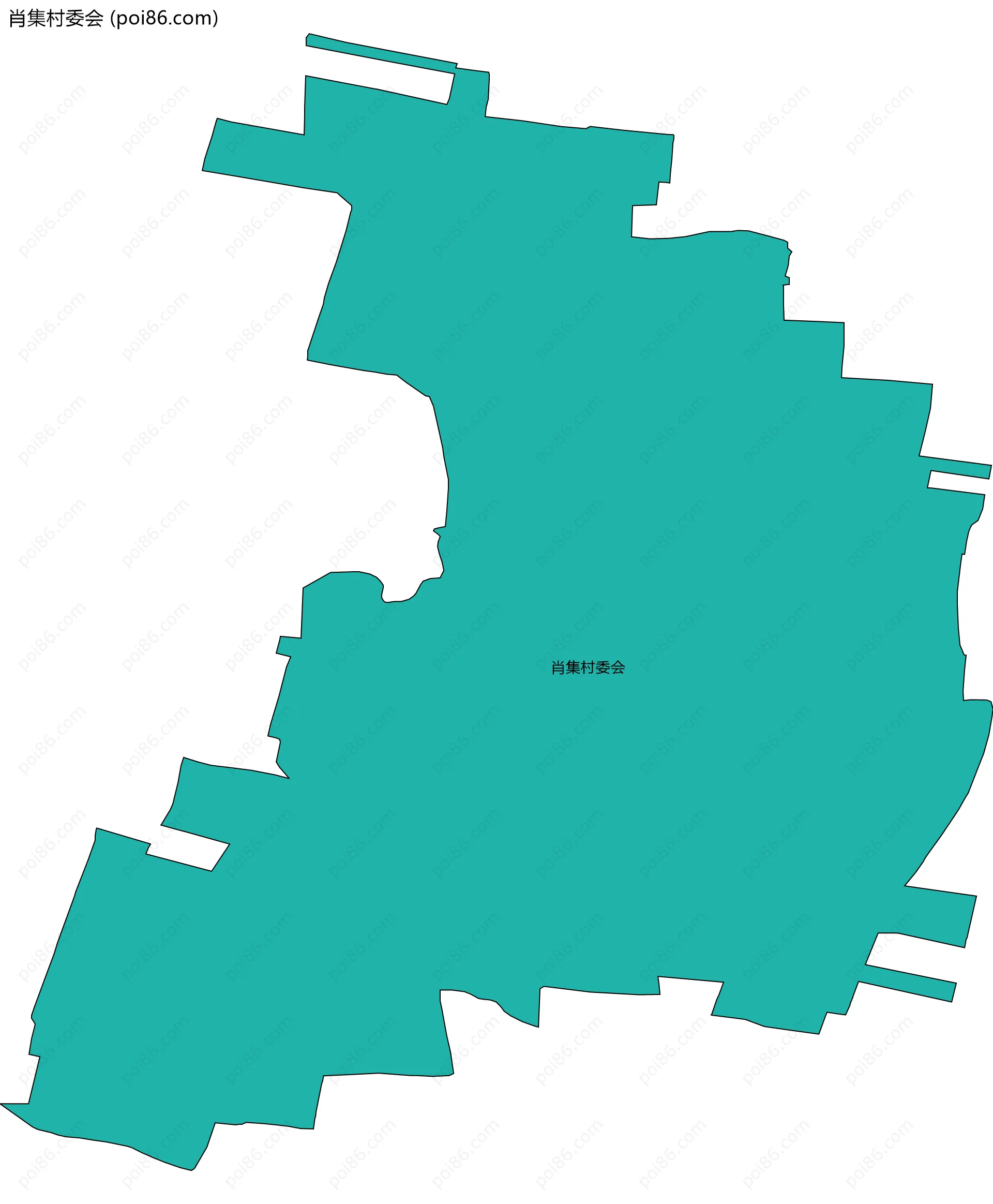 肖集村委会边界地图