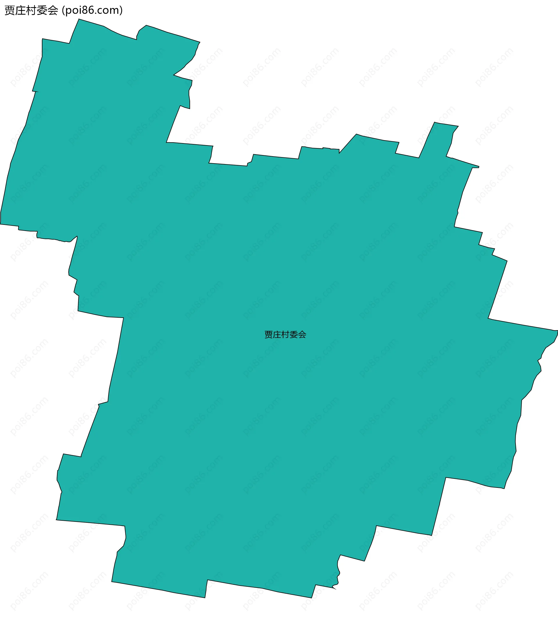 贾庄村委会边界地图