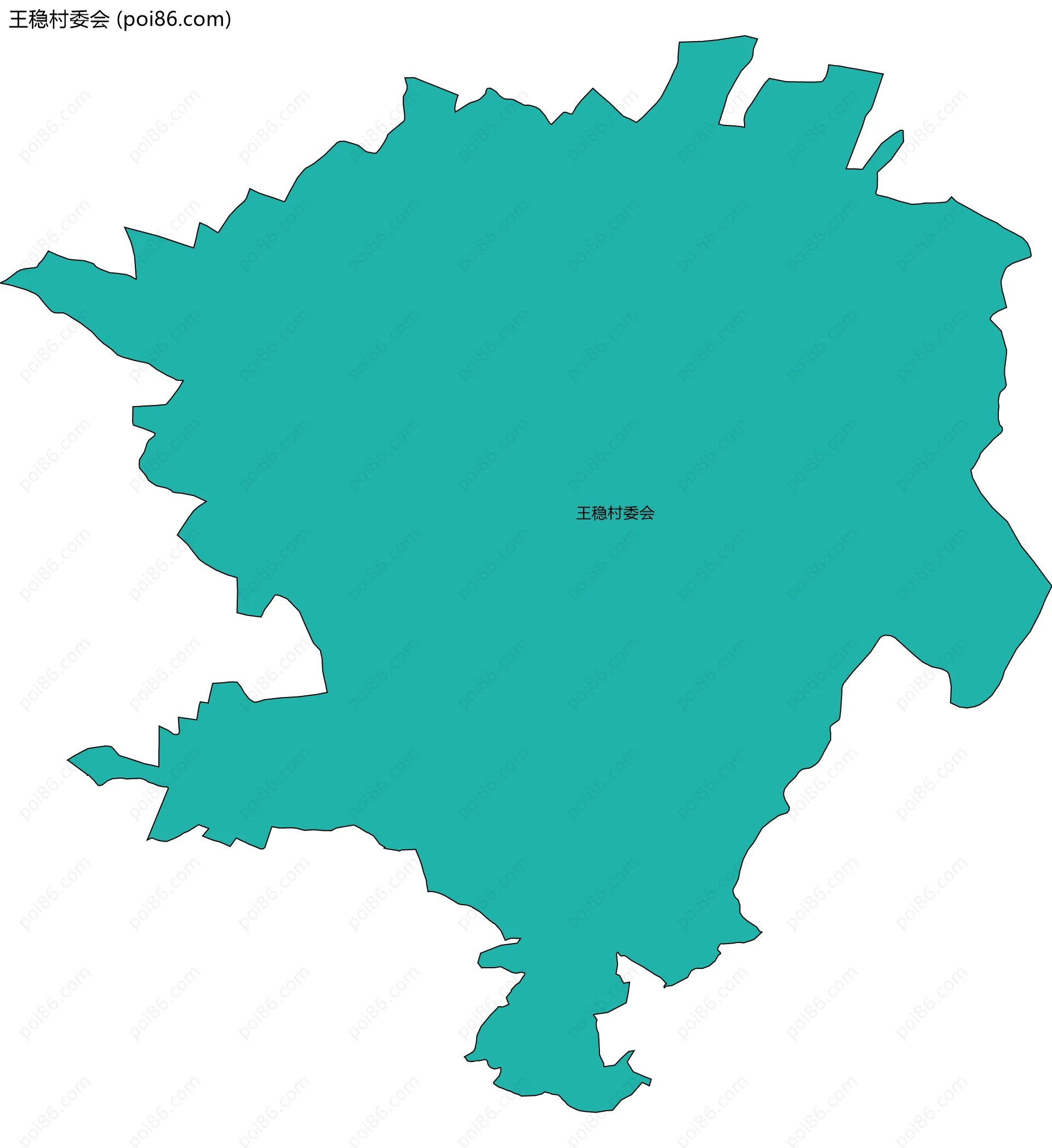 王稳村委会边界地图