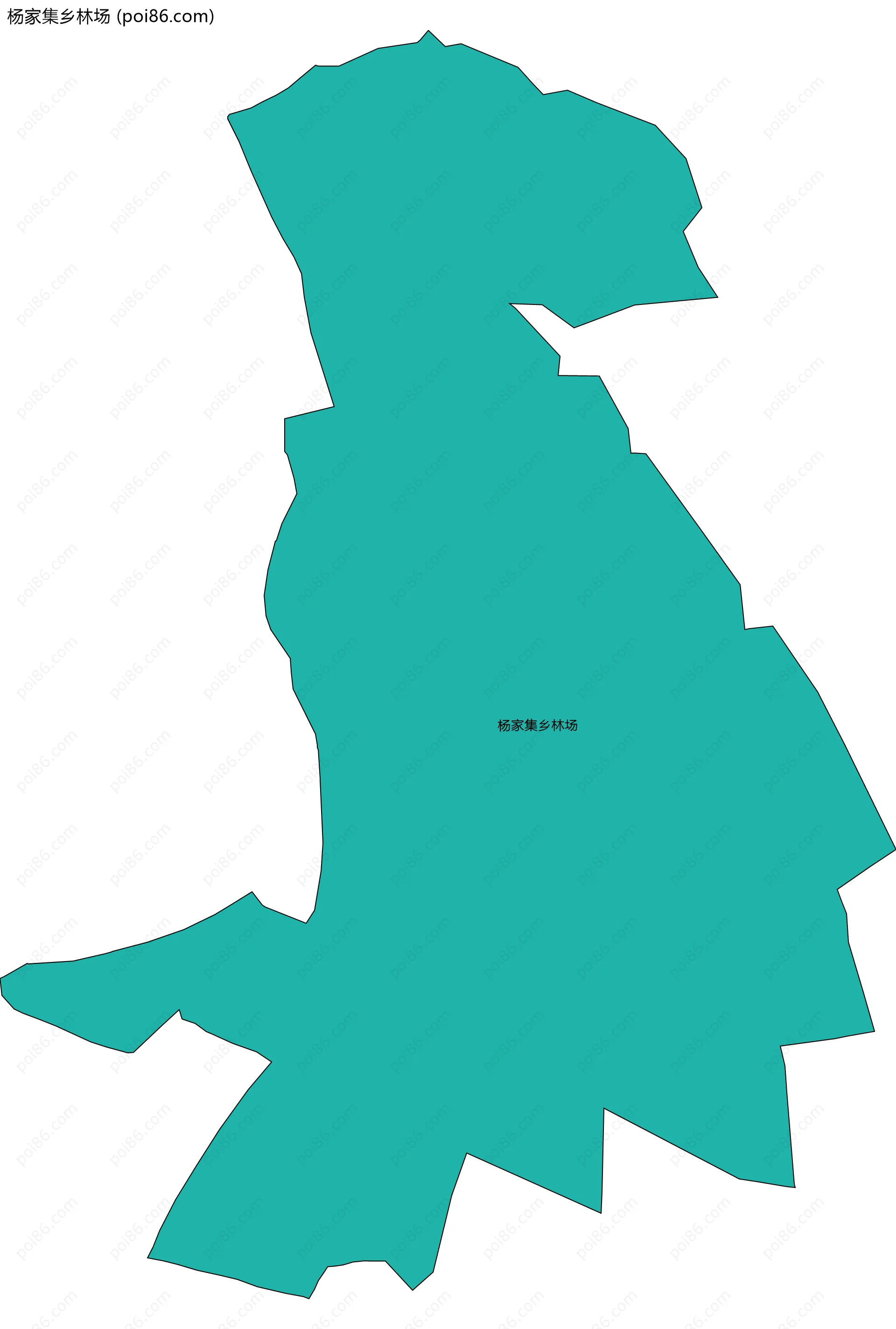 杨家集乡林场边界地图
