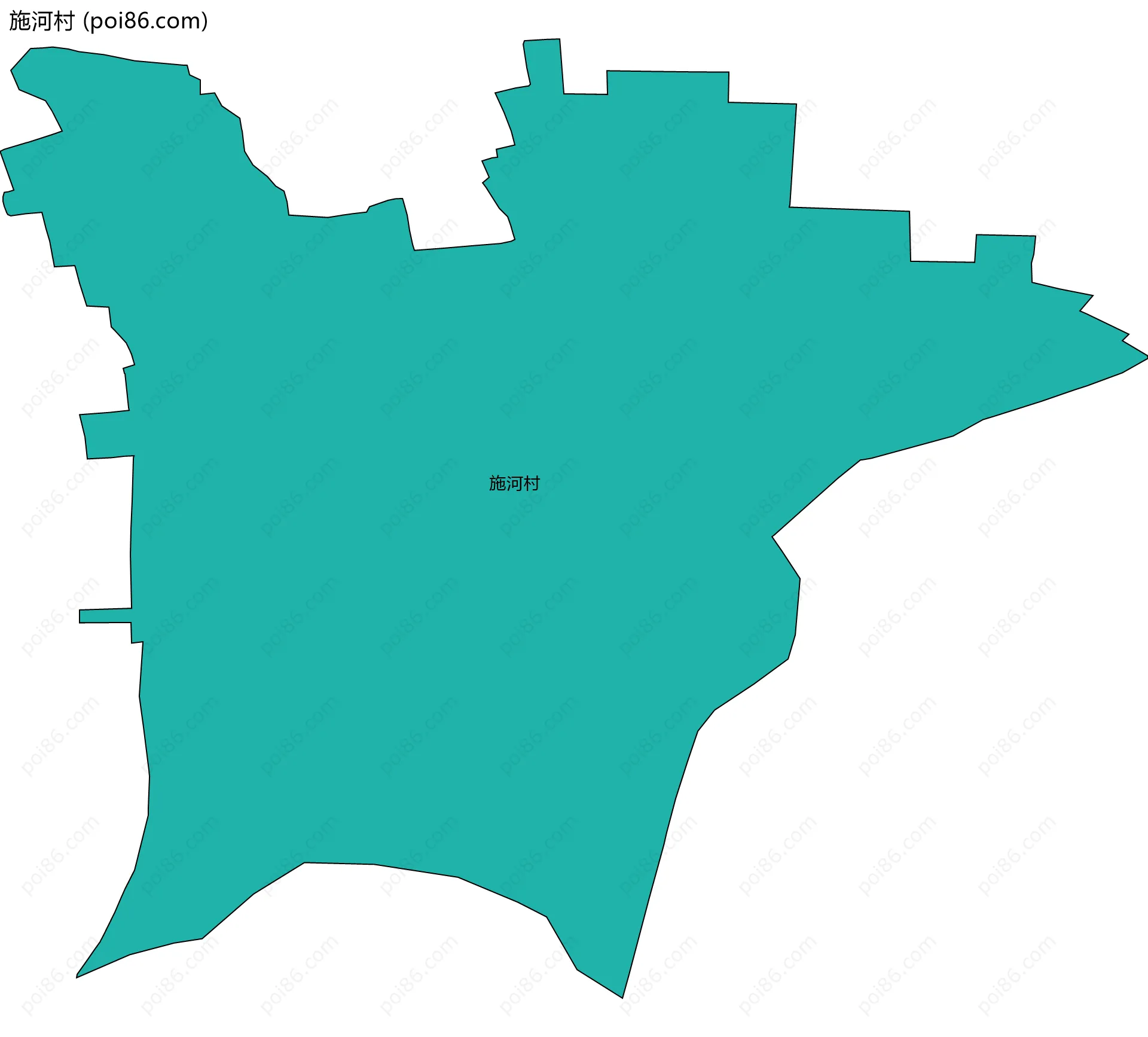施河村边界地图