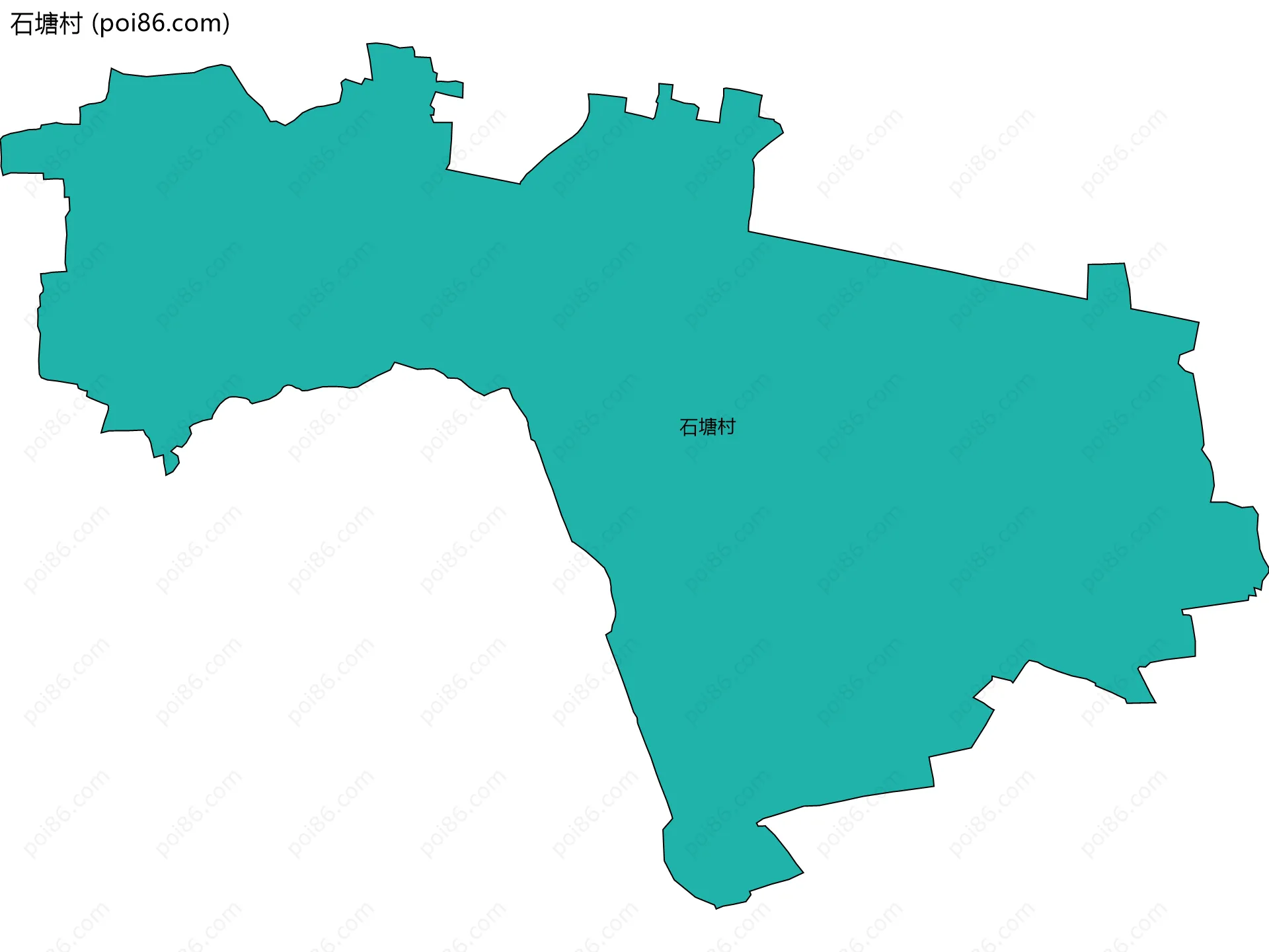 石塘村边界地图