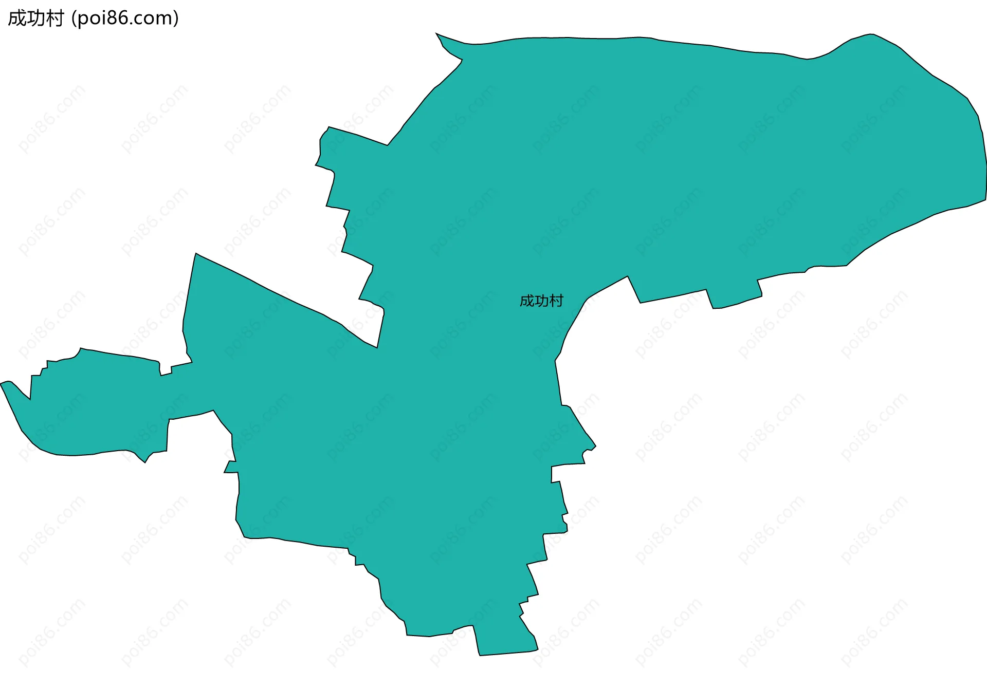 成功村边界地图