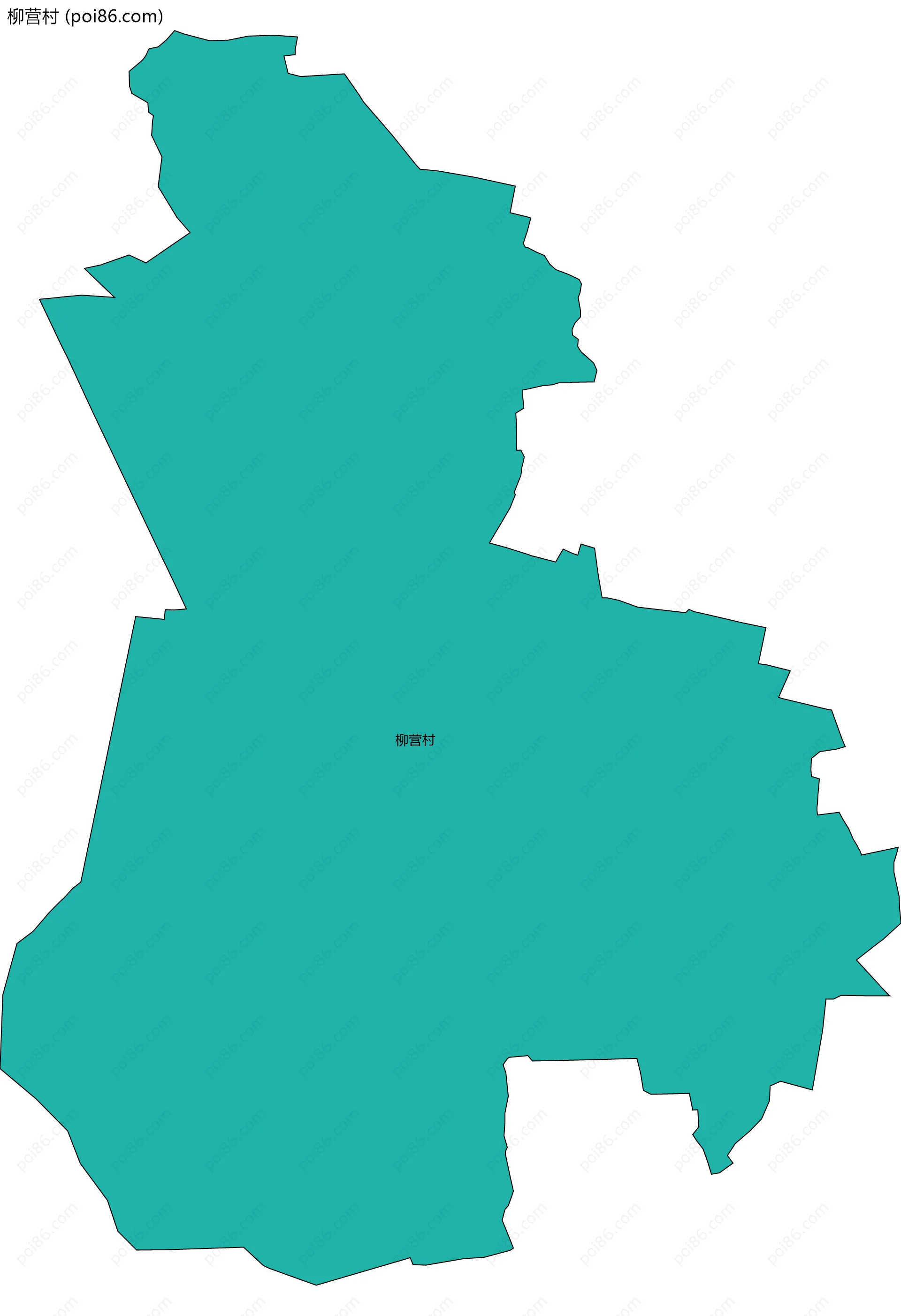 柳营村边界地图