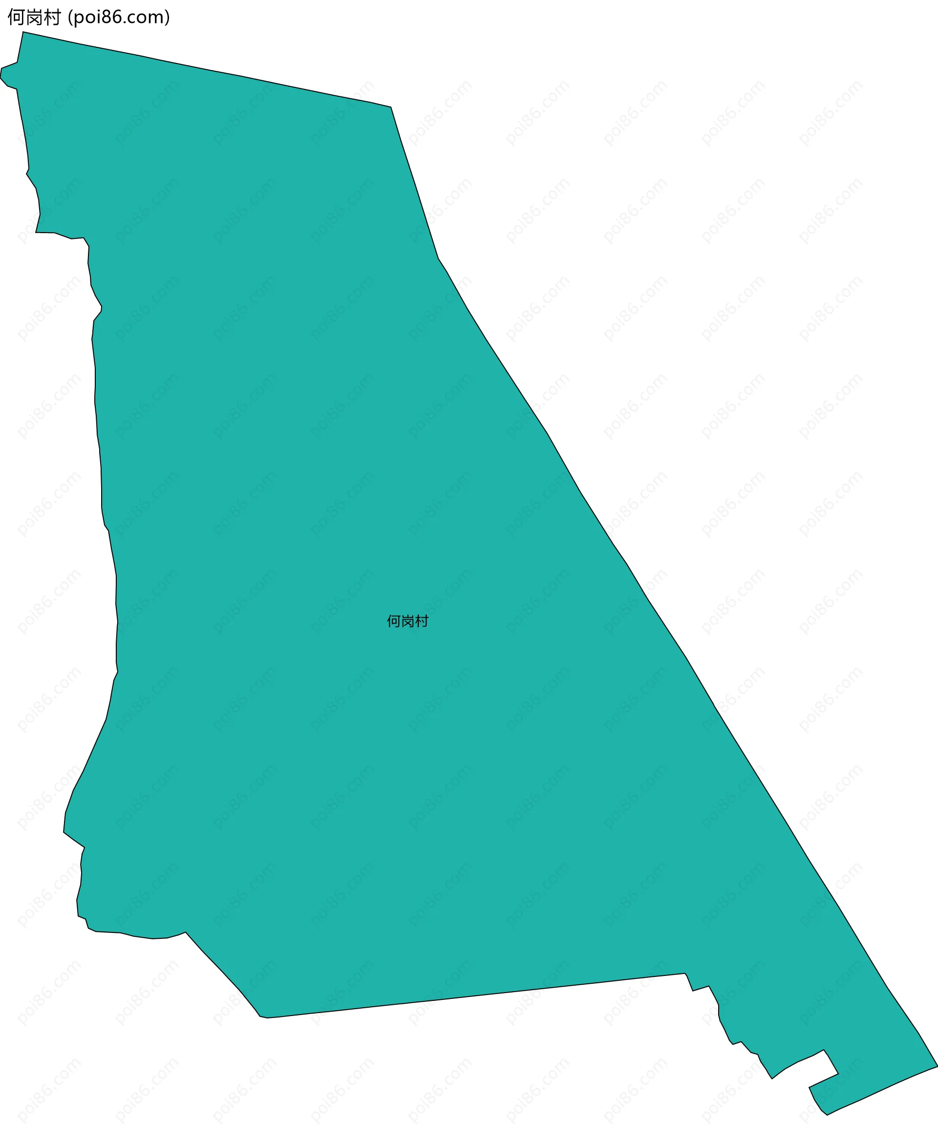 何岗村边界地图