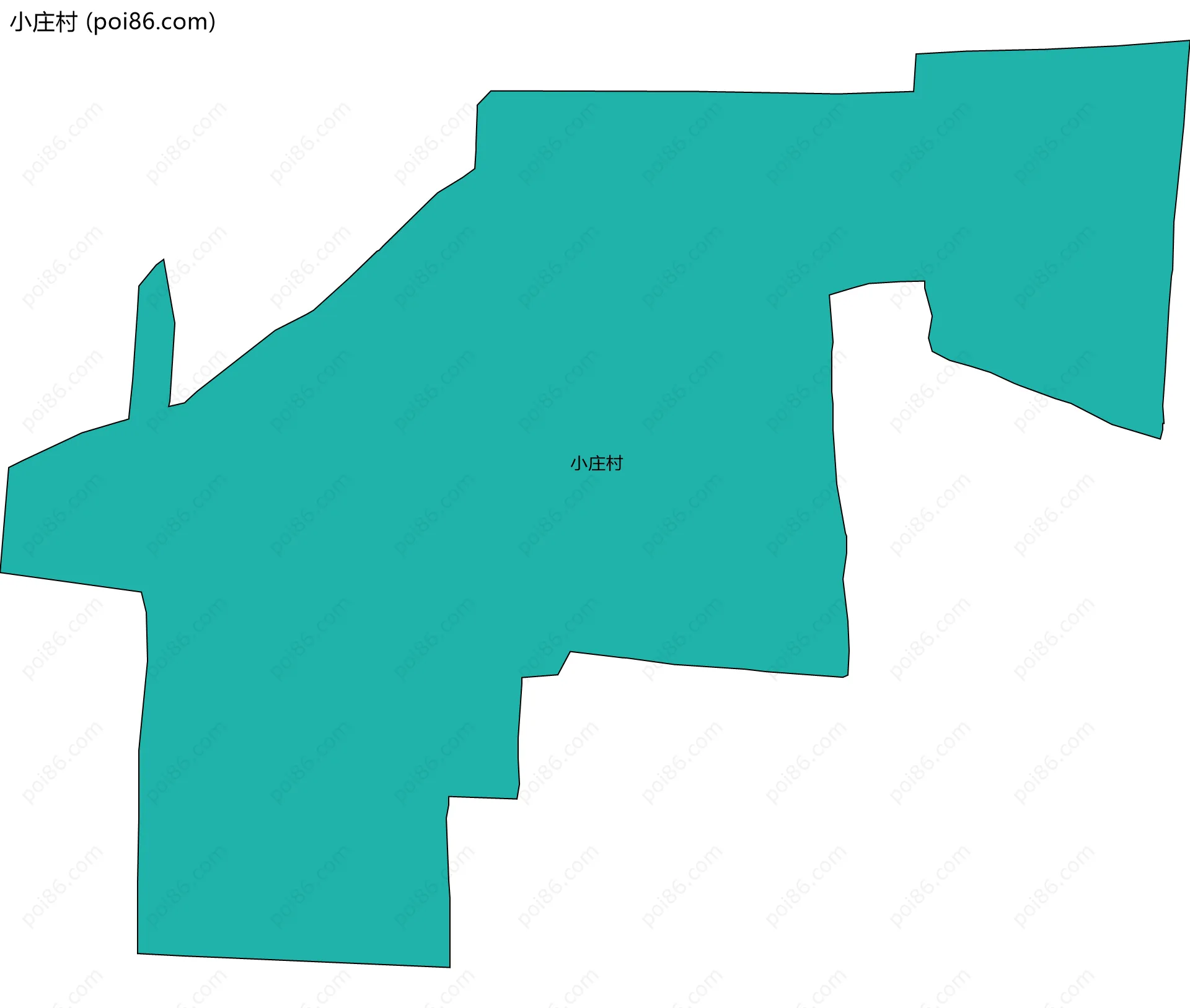 小庄村边界地图