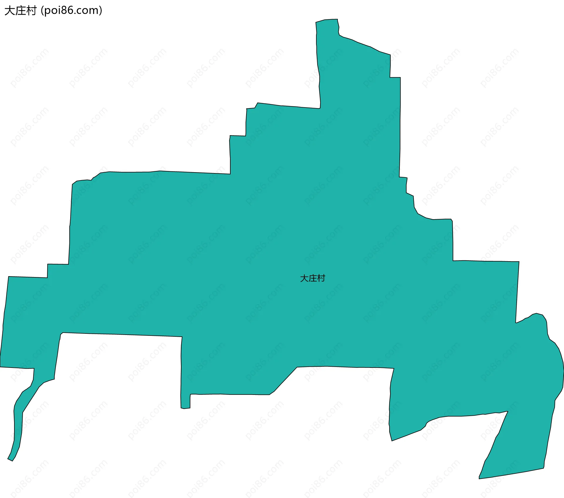 大庄村边界地图