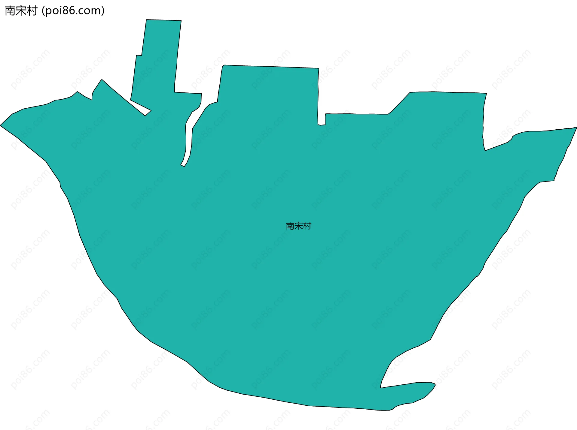 南宋村边界地图