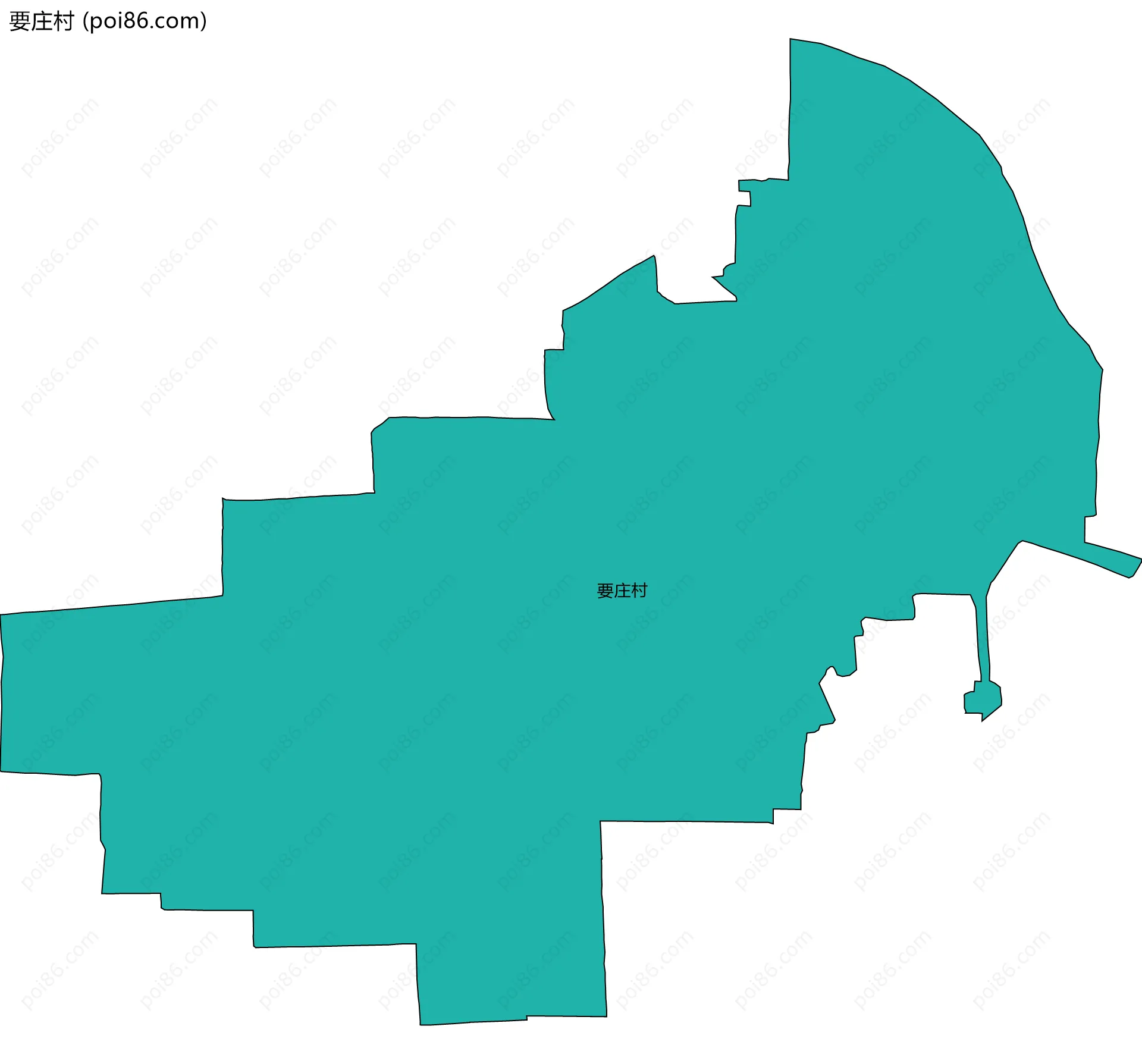 要庄村边界地图