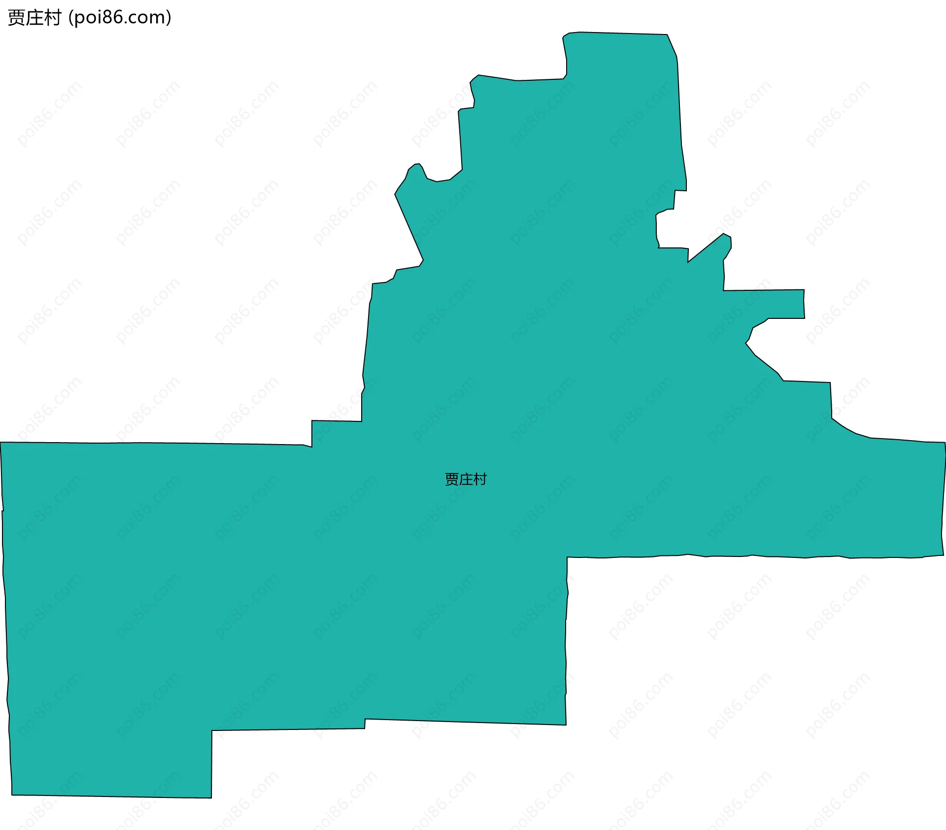 贾庄村边界地图