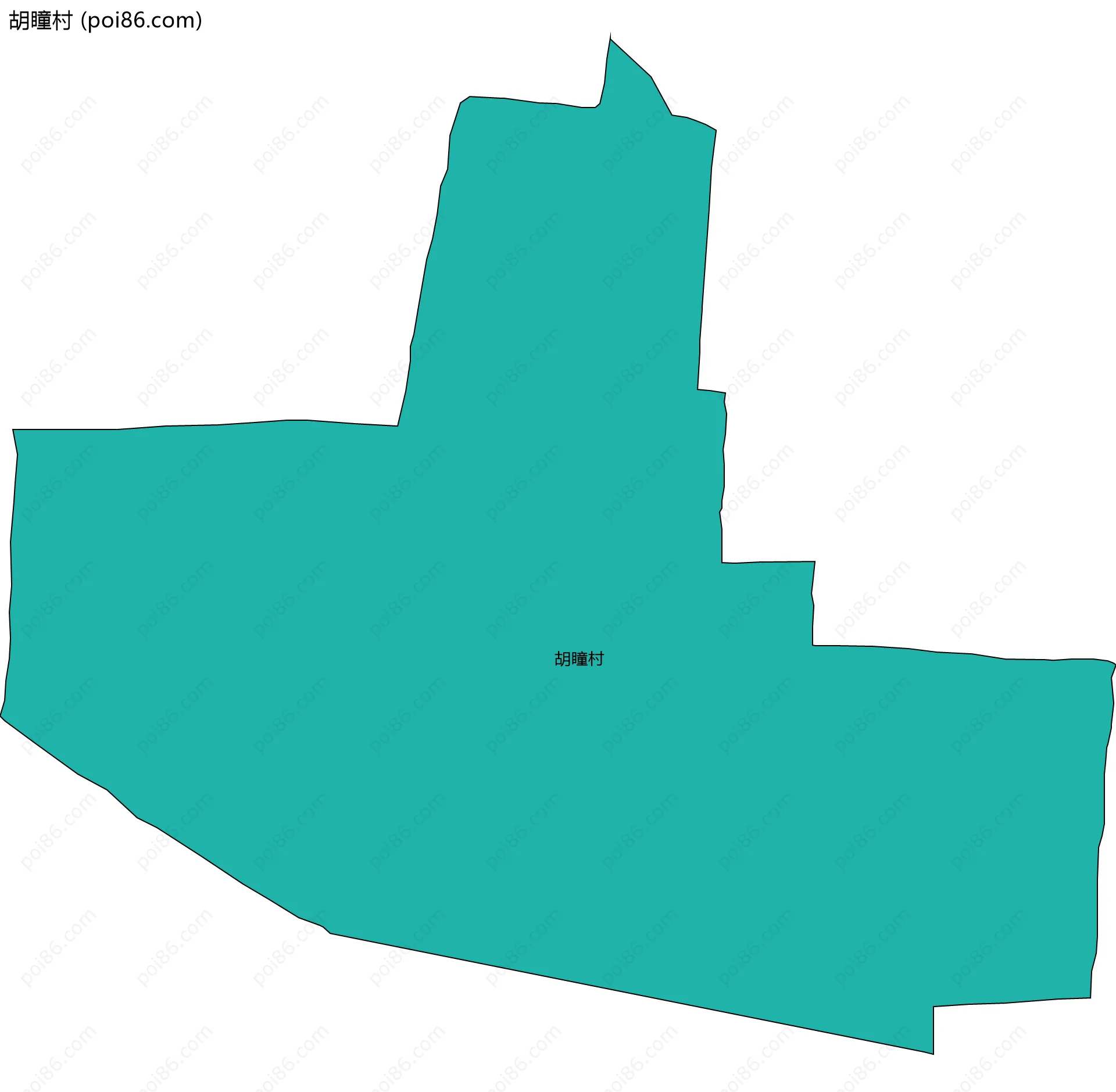 胡瞳村边界地图