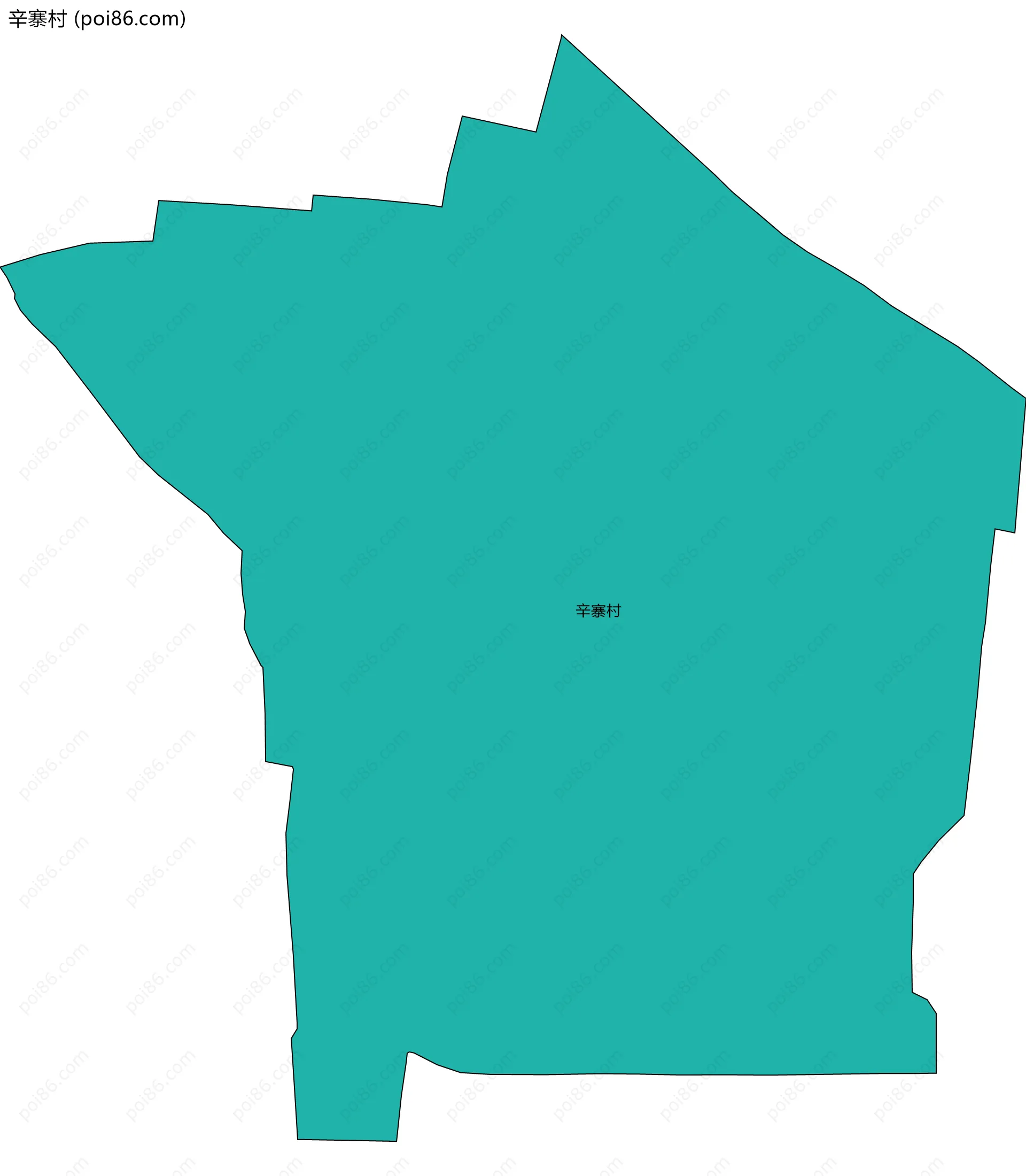 辛寨村边界地图