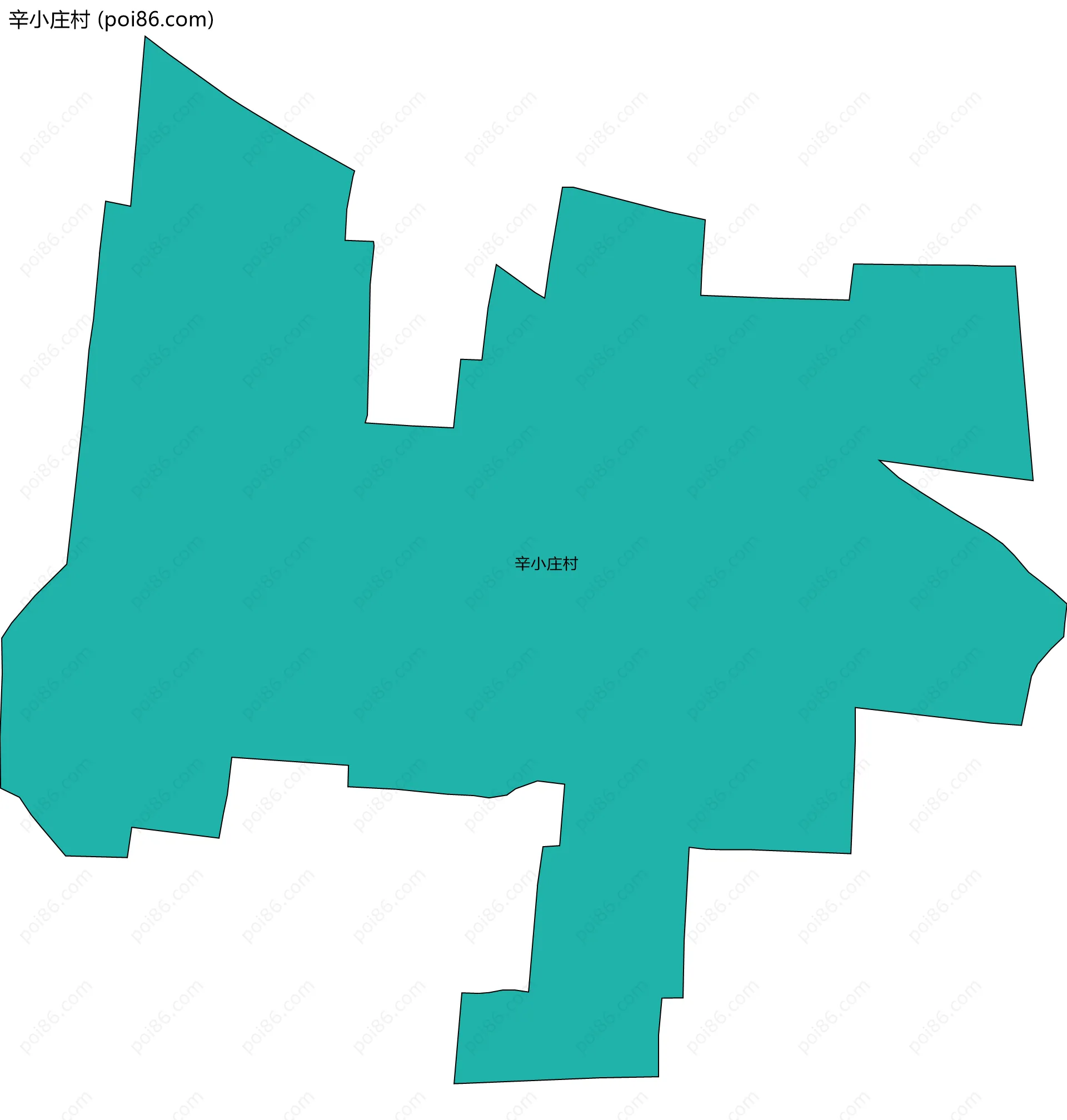 辛小庄村边界地图